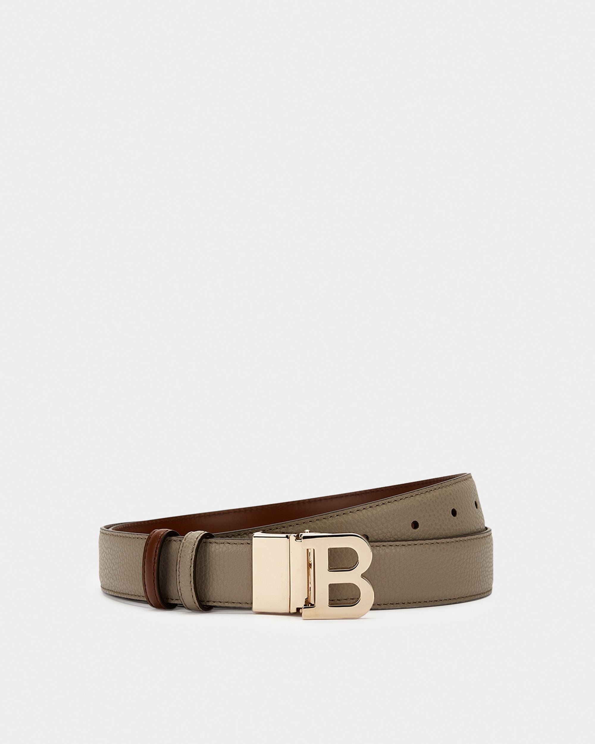 Women's Grey Leather Belt - Women's - Bally - 05