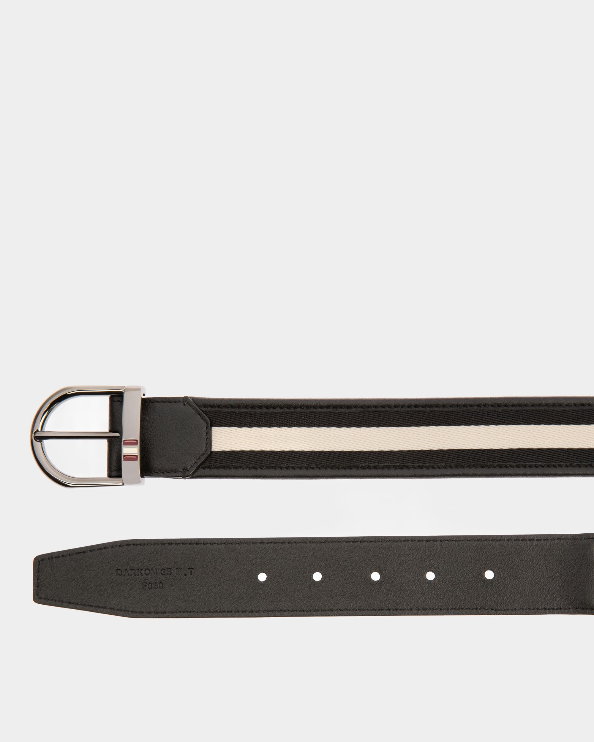 Darkon Synthetic Fabric 35mm Belt In Black - Men's - Bally - 02