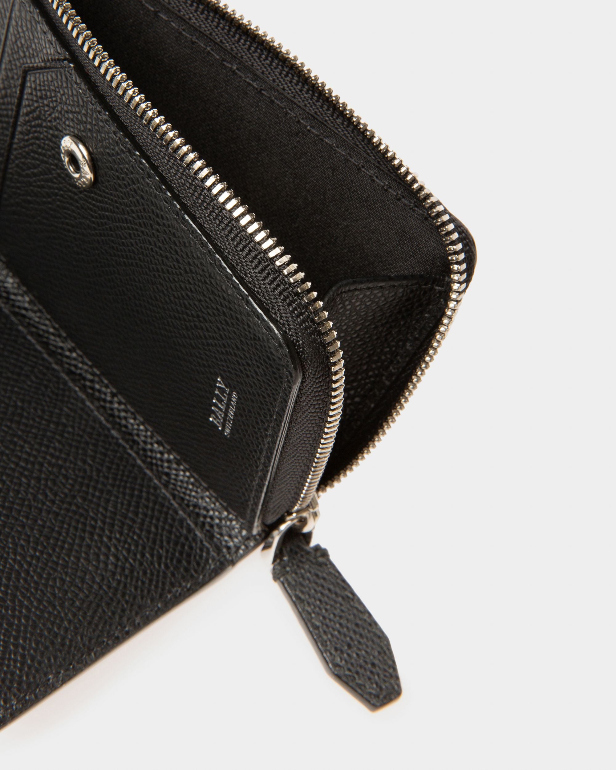 Terik Leather Wallet In Black - Men's - Bally - 04