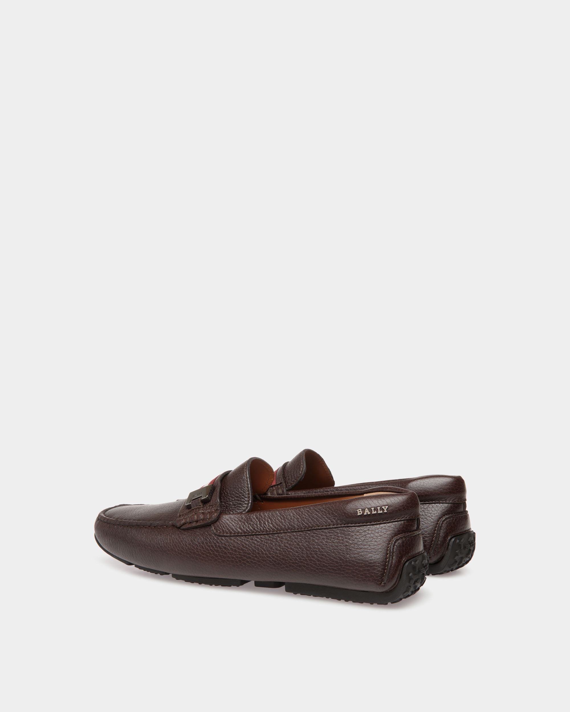 Pilot Drivers In Brown Leather - Men's - Bally - 03