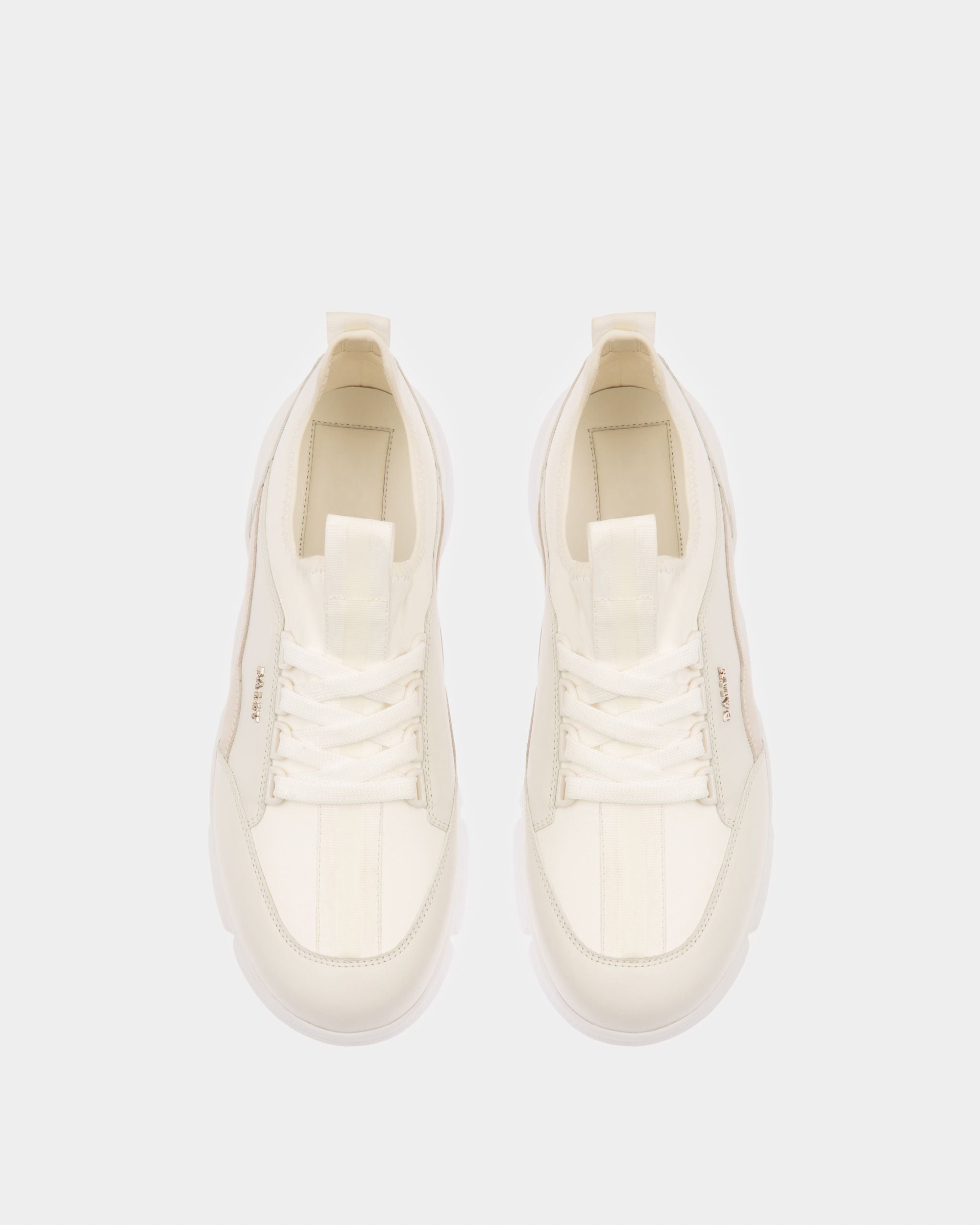 Bally Escapes Passe Partout Leather Sneakers In White - Men's - Bally - 02