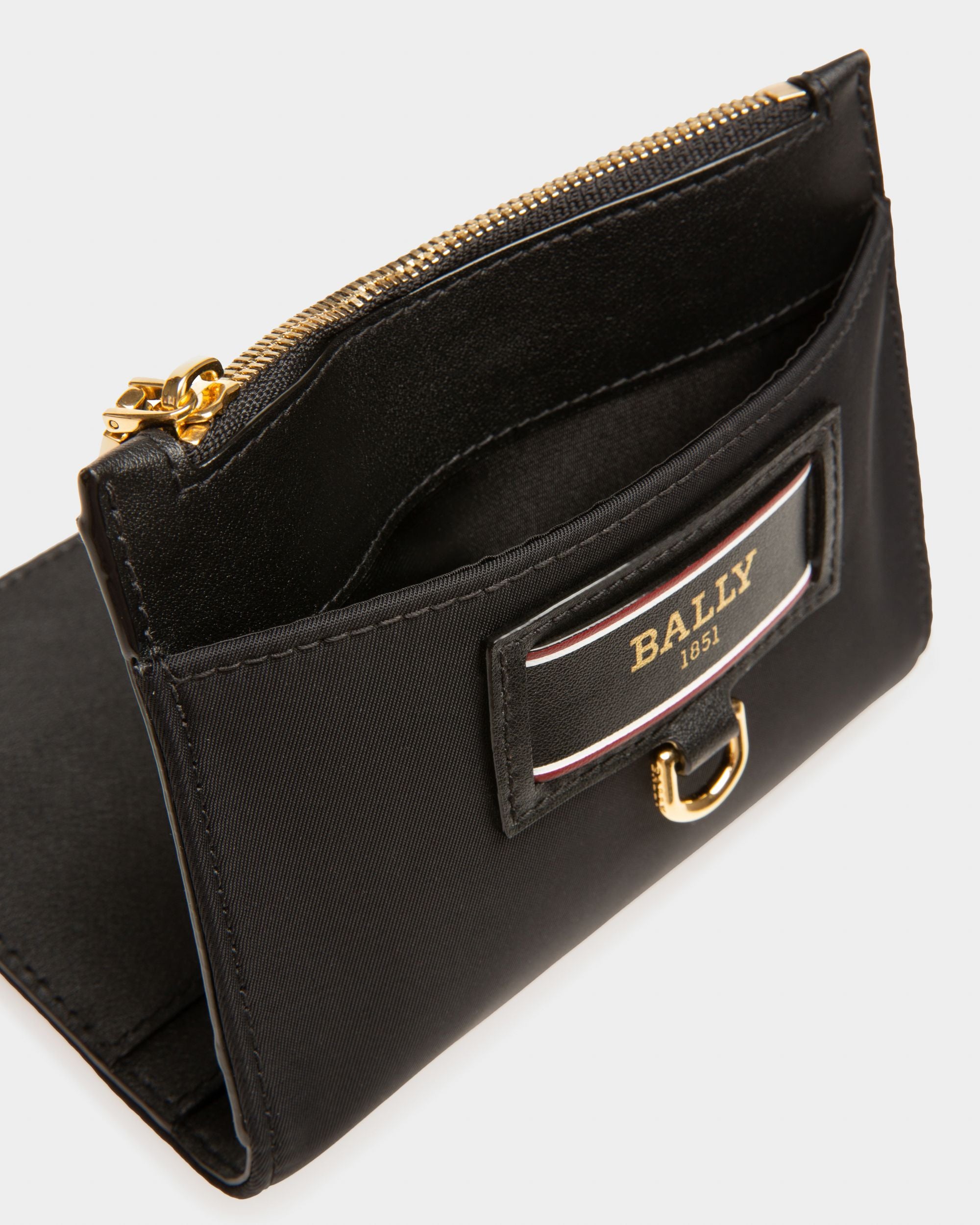 Esmal Recycled Nylon Card Holder In Black - Women's - Bally - 04