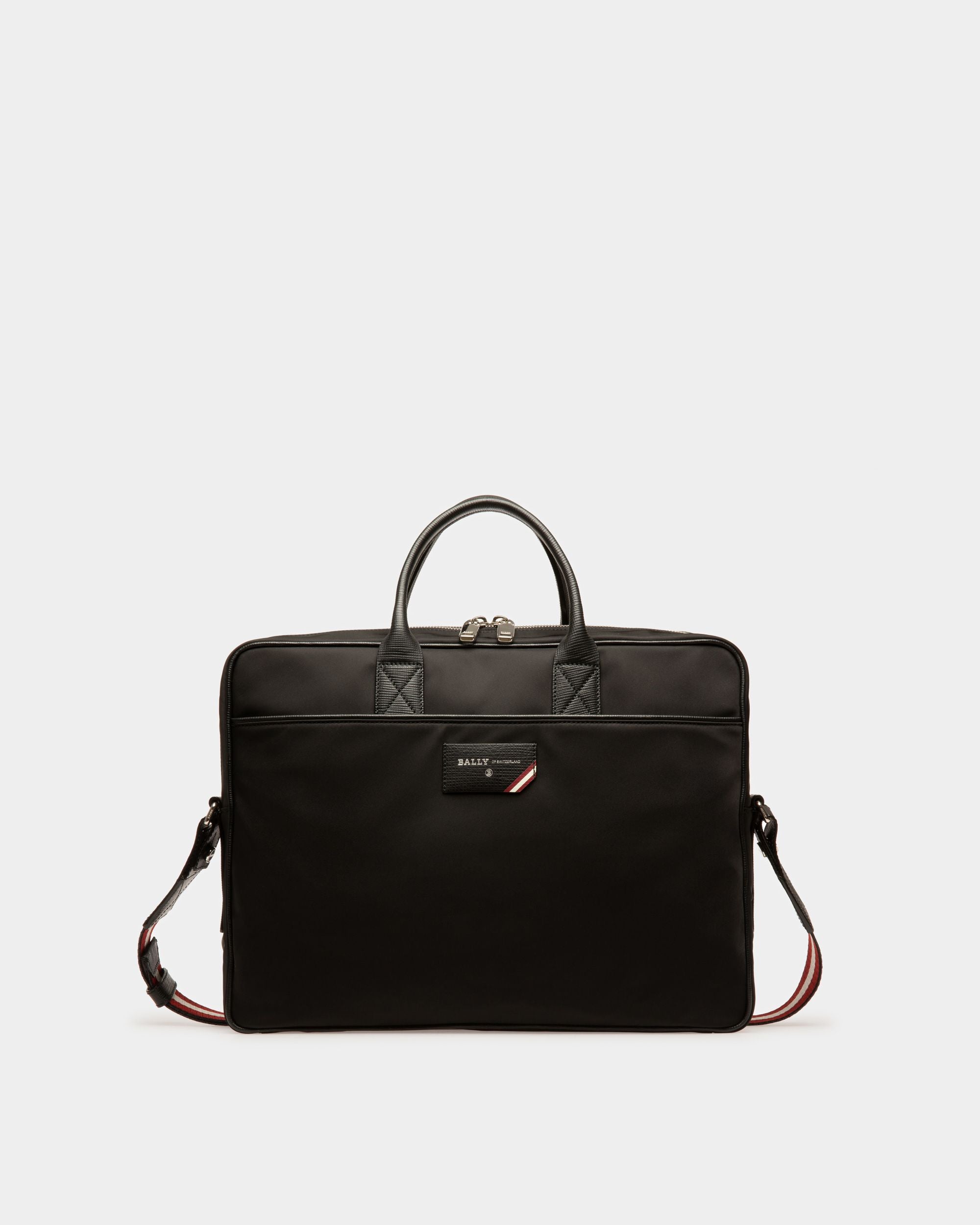 Faldy Nylon Business Bag In Black - Men's - Bally - 01