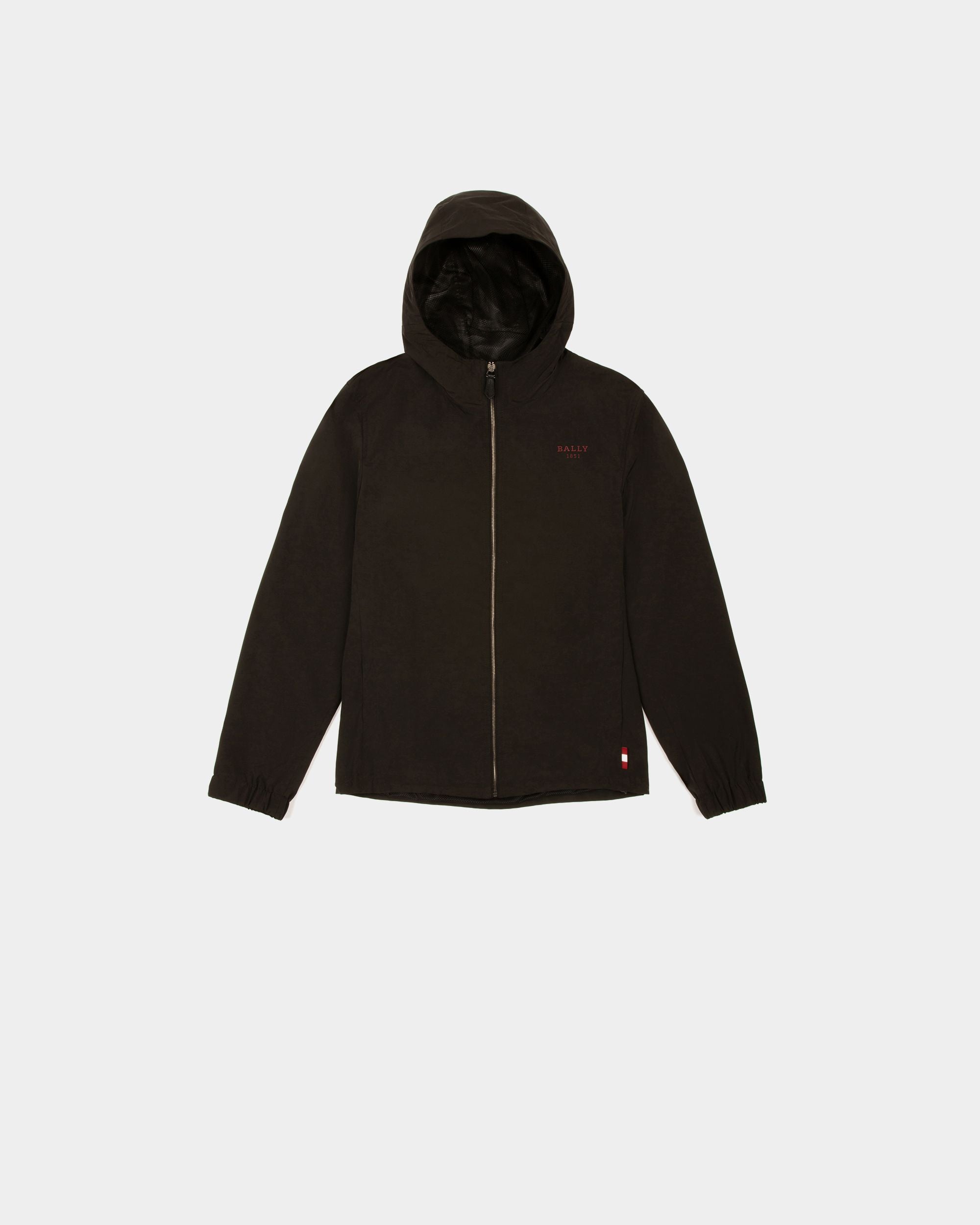 Nylon Windbreak Jacket In Black - Men's - Bally - 01