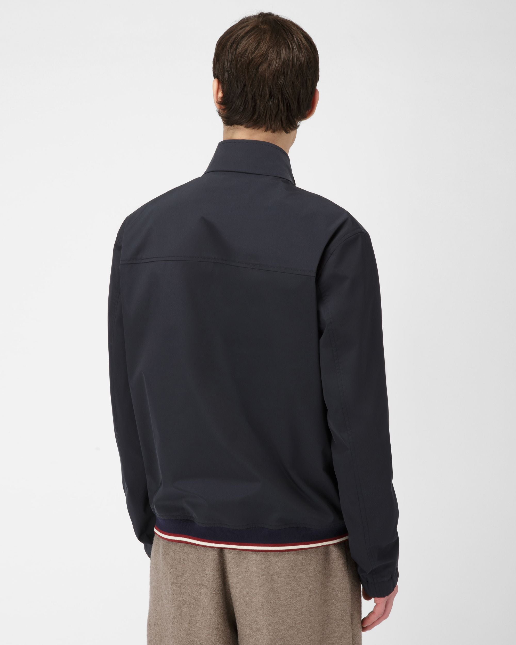 Blouson Bomber Jacket In Navy - Men's - Bally - 03