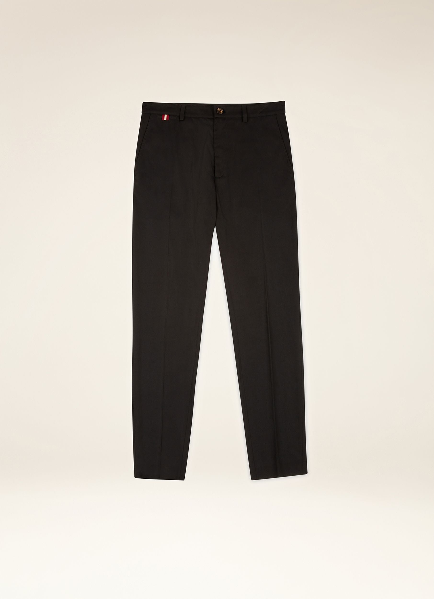 Techno Cotton Pants In Navy - Men's - Bally - 01