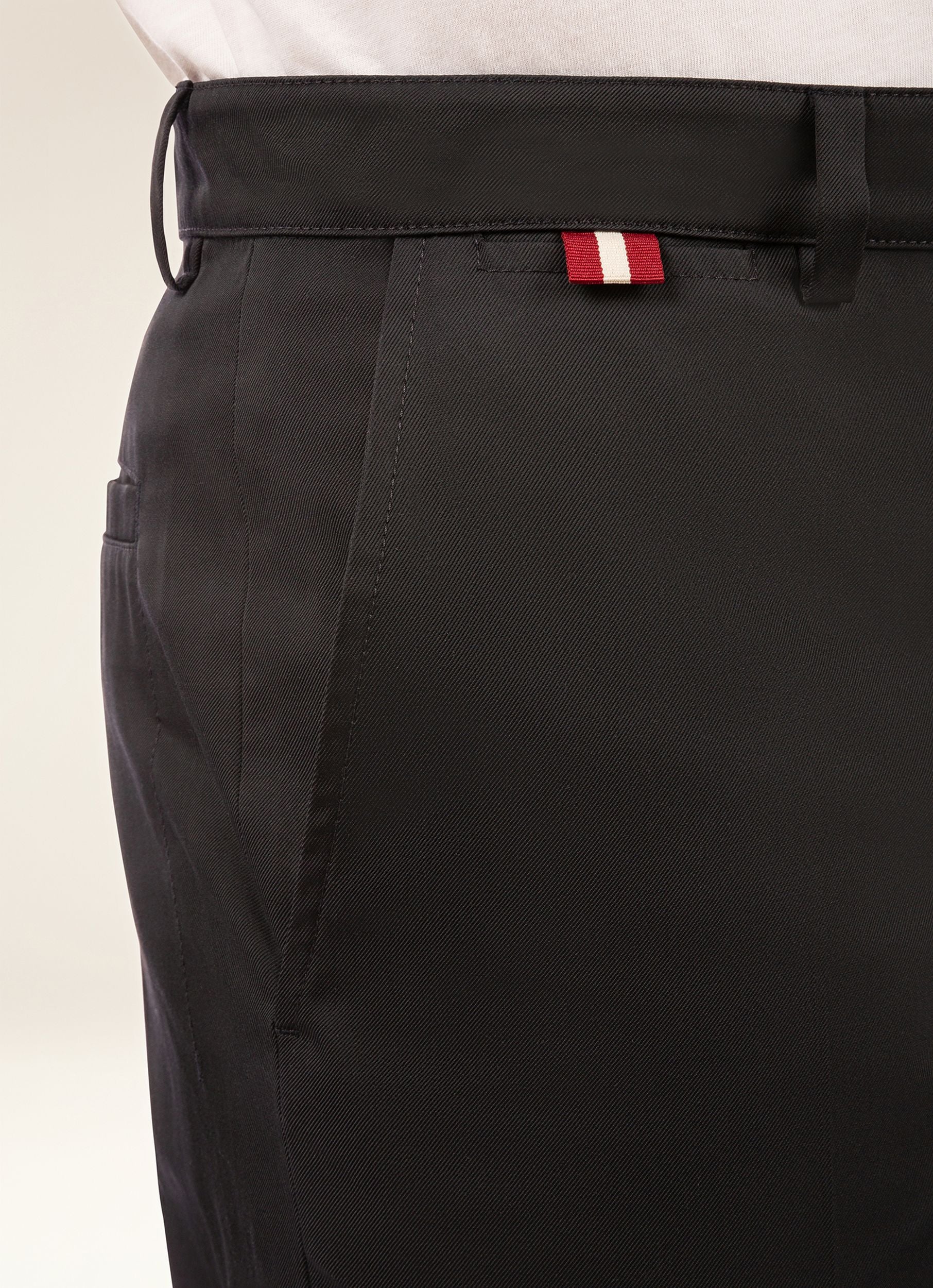 Techno Cotton Pants In Navy - Men's - Bally - 02