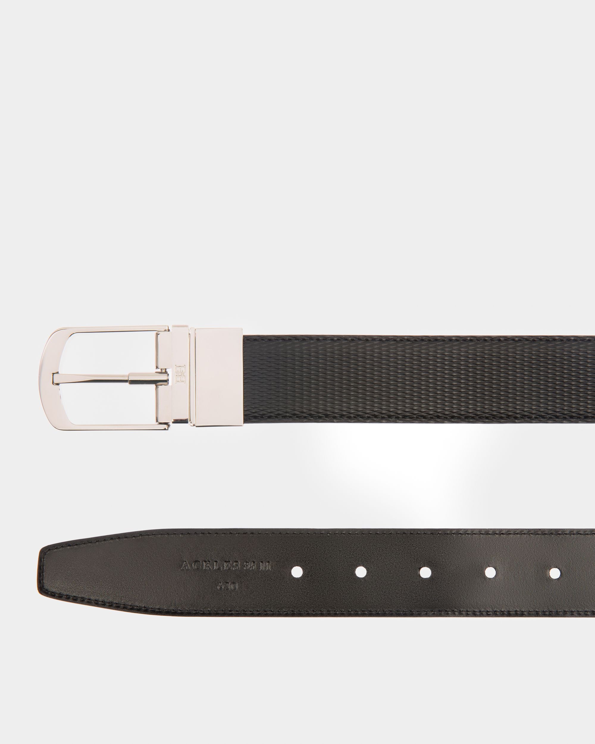Ackles Leather 35mm Belt In Black - Men's - Bally - 02