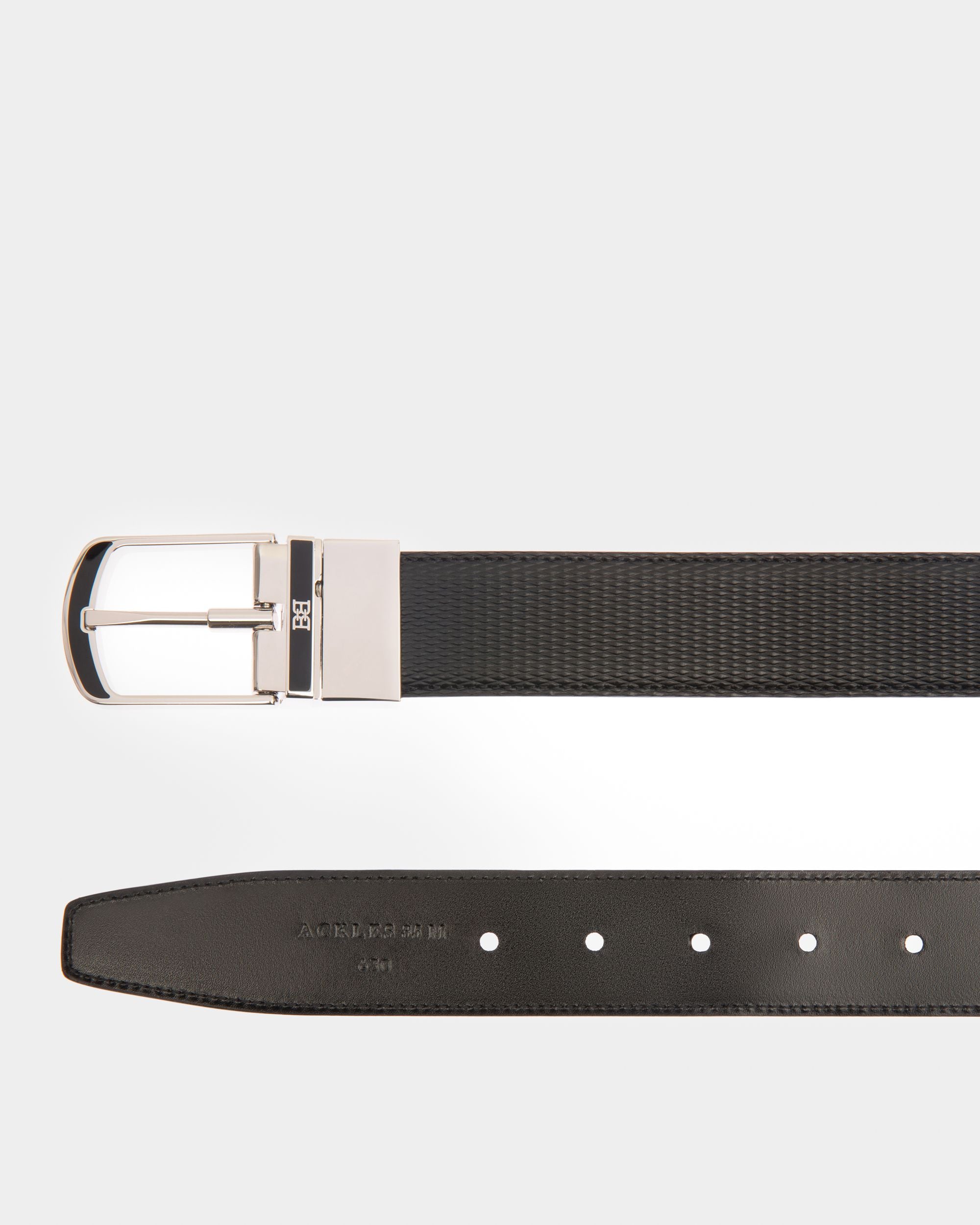 Ackles Leather 35mm Belt In Black - Men's - Bally - 05