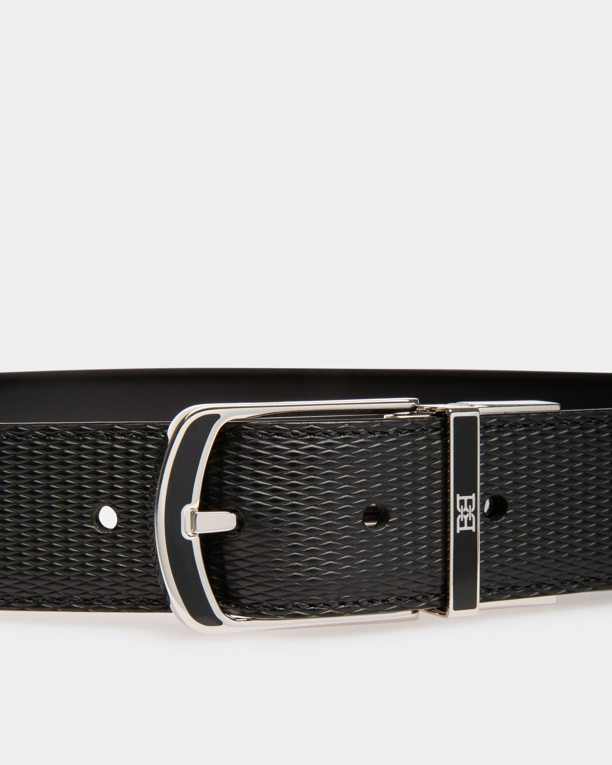 Ackles Leather 35mm Belt In Black - Men's - Bally - 06