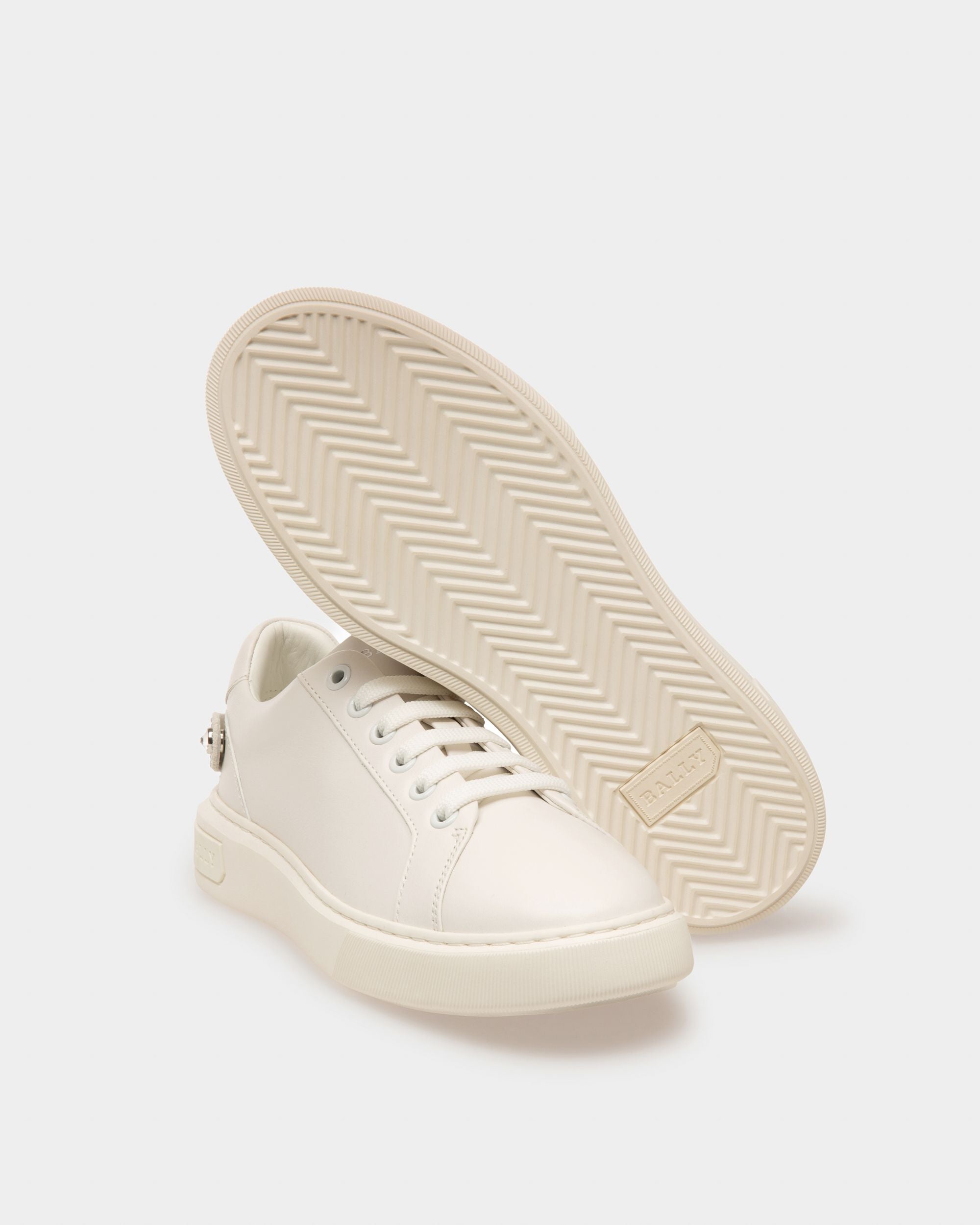 Malya Leather Sneakers In White - Women's - Bally - 05