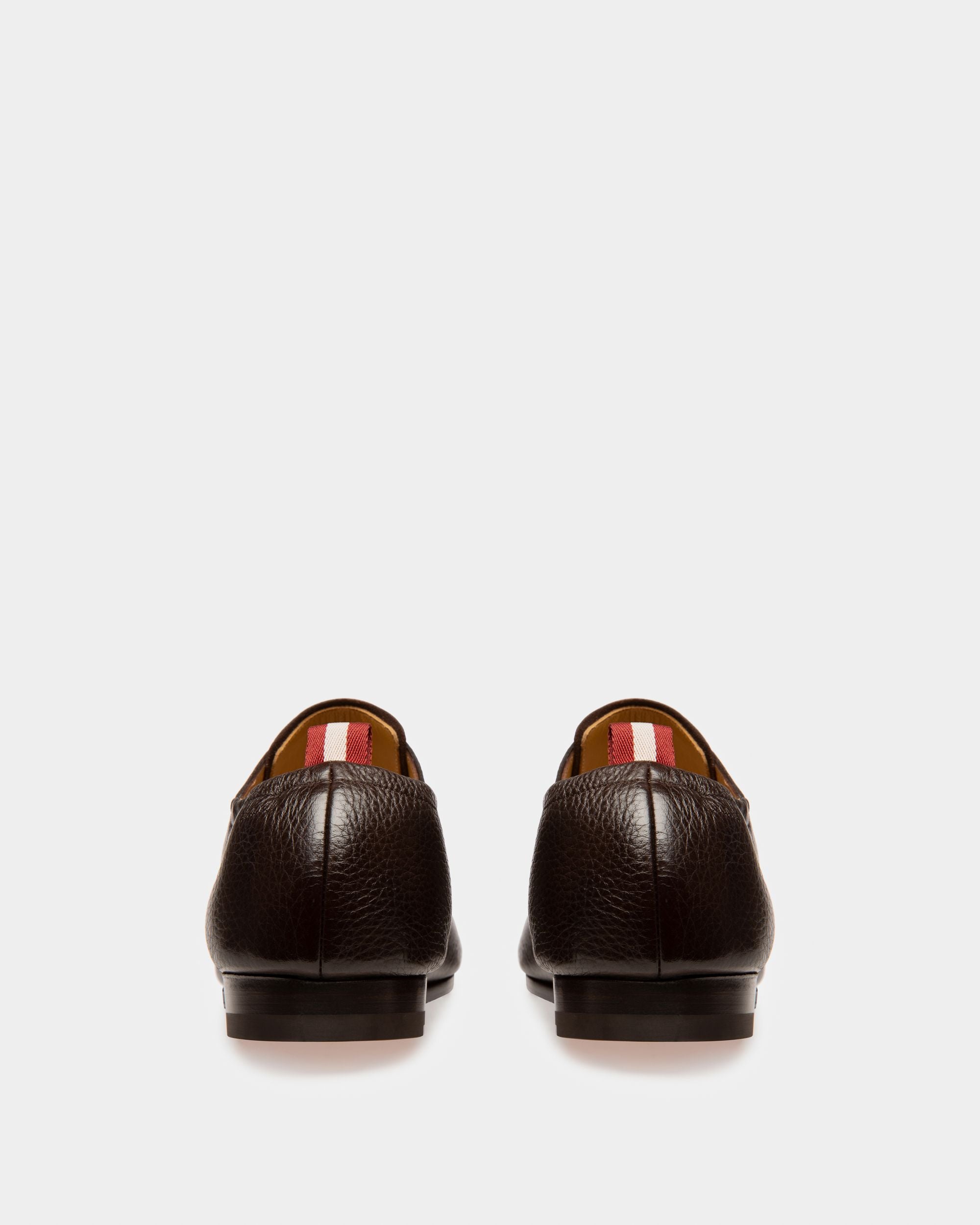 Plizard Leather Derby Shoes In Brown - Men's - Bally - 03