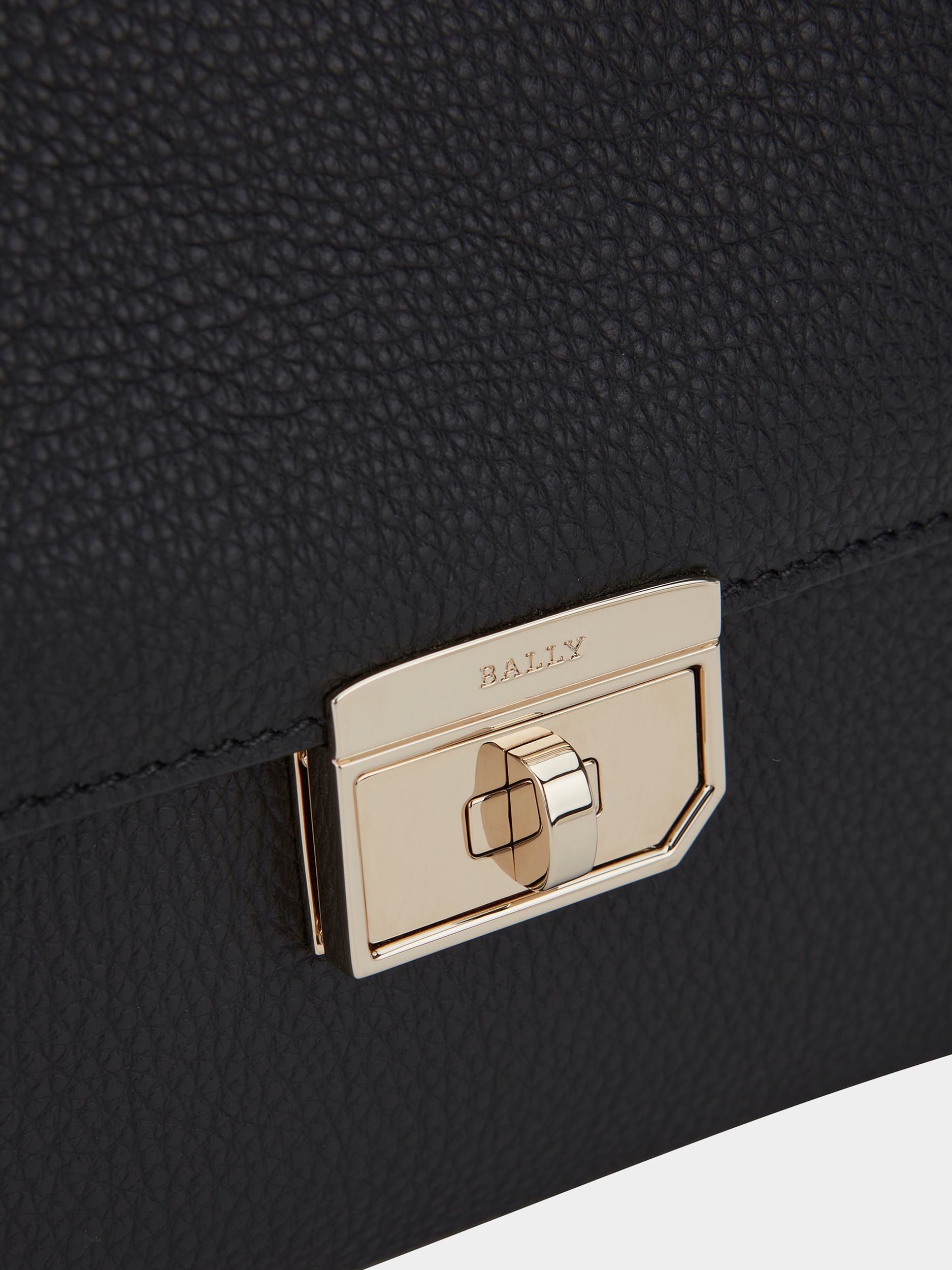 Women's Black Leather Handbag - Women's - Bally - 05