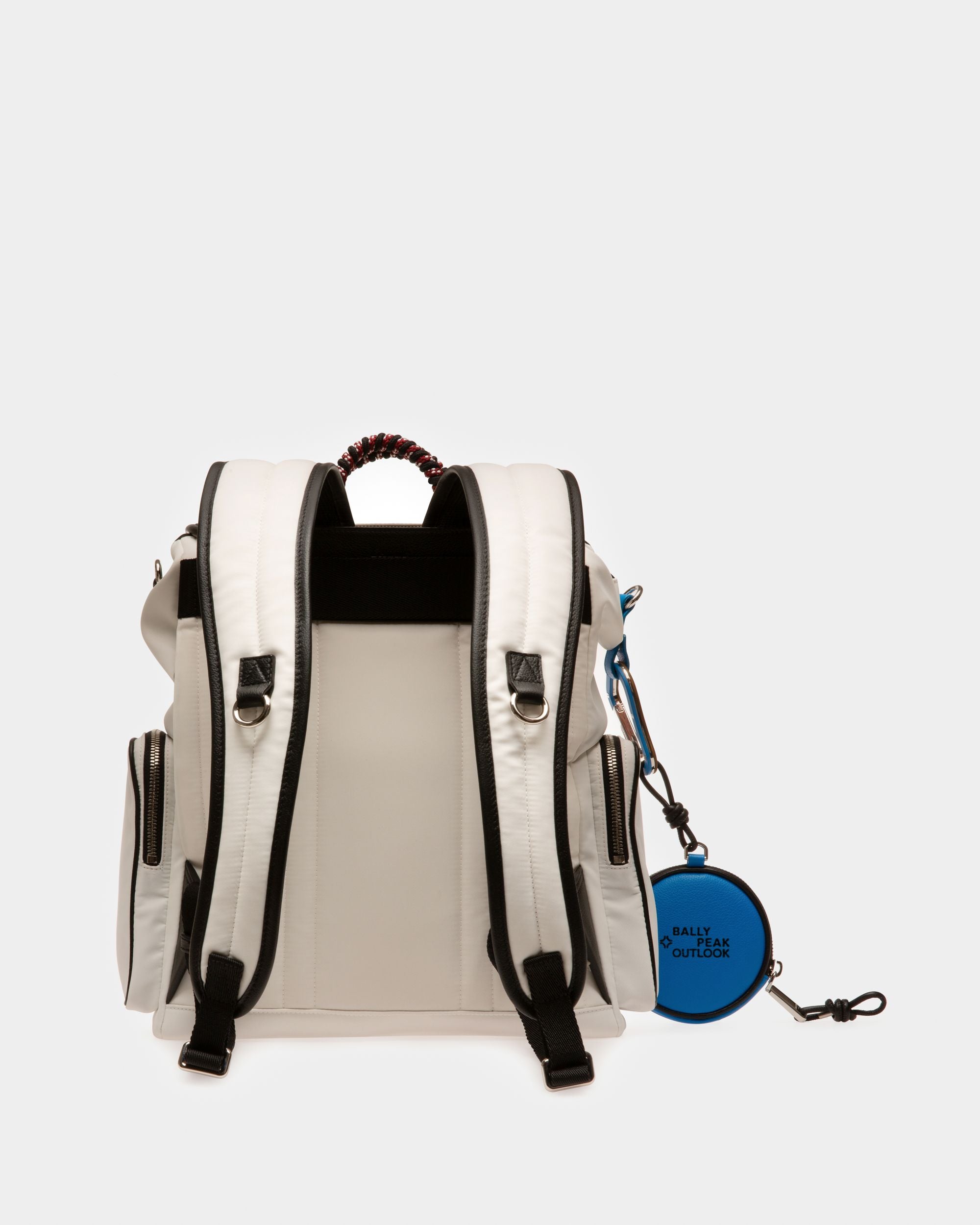 Peakk Recycled Nylon Backpack In White - Men's - Bally - 03