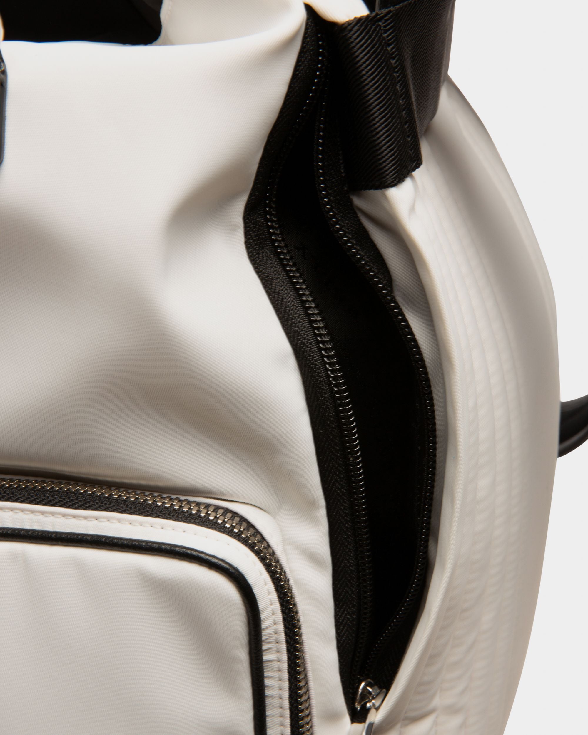 Peakk Recycled Nylon Backpack In White - Men's - Bally - 05