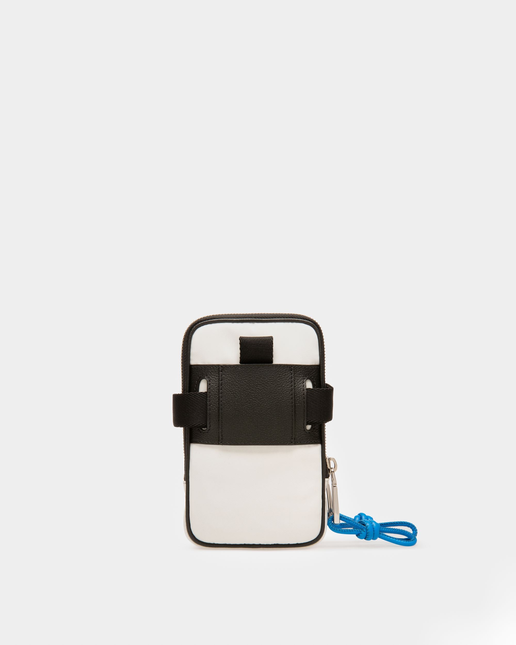 Pocky Recycled Nylon Phone Wallet In White - Men's - Bally - 02