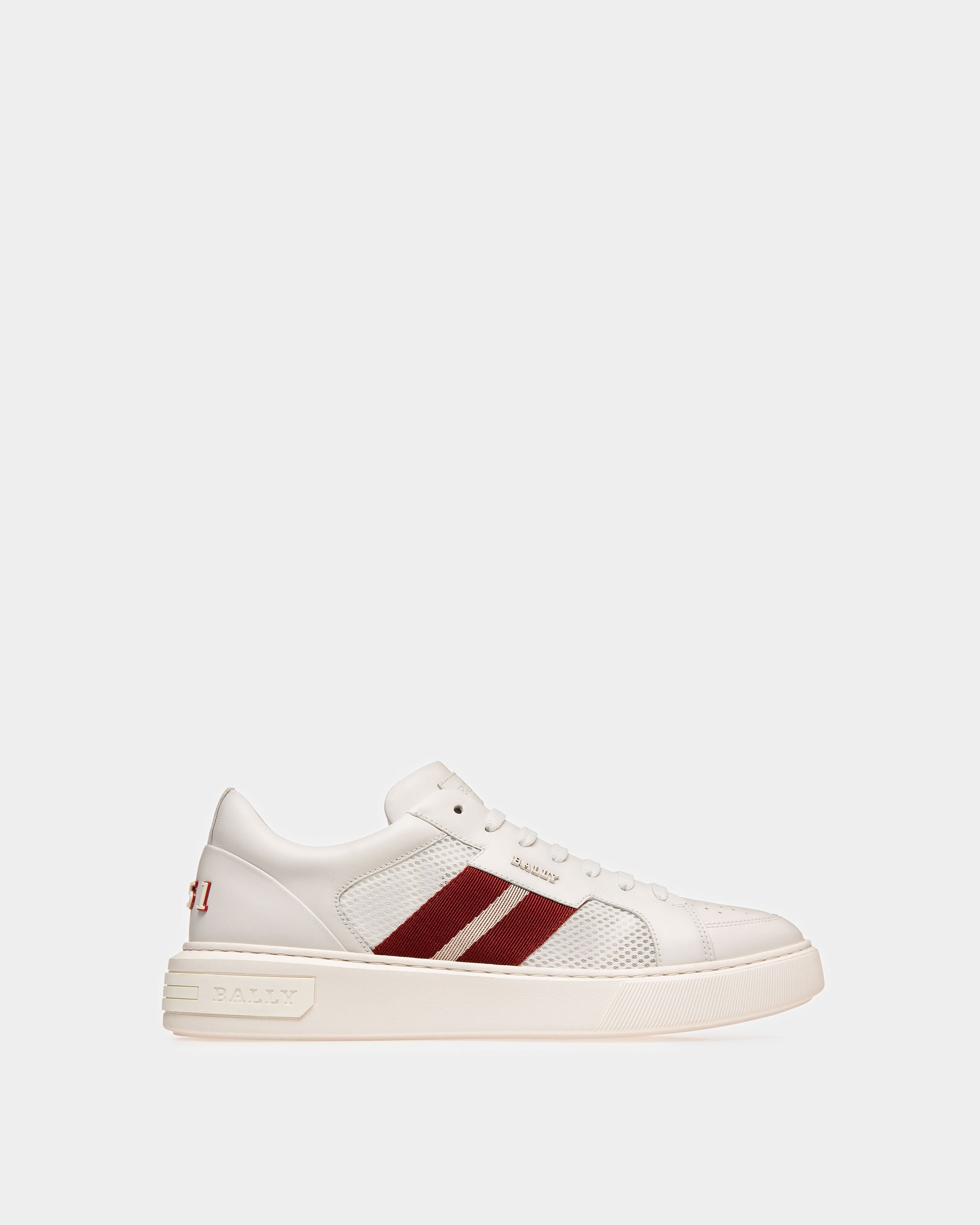 Melys Leather Sneakers In White - Men's - Bally - 01