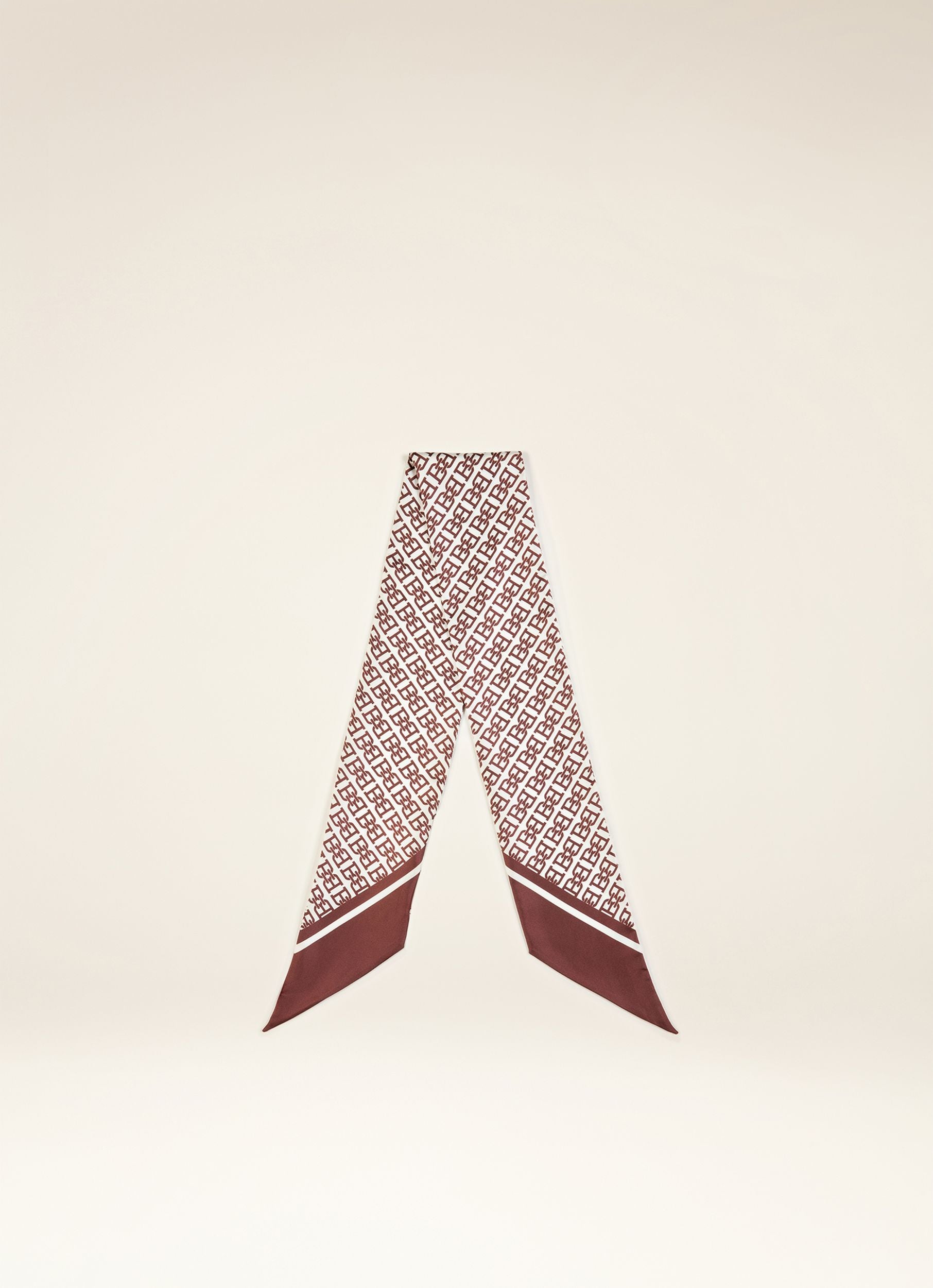 Silk Bandeau Scarf In Heritage Red - Women's - Bally - 01