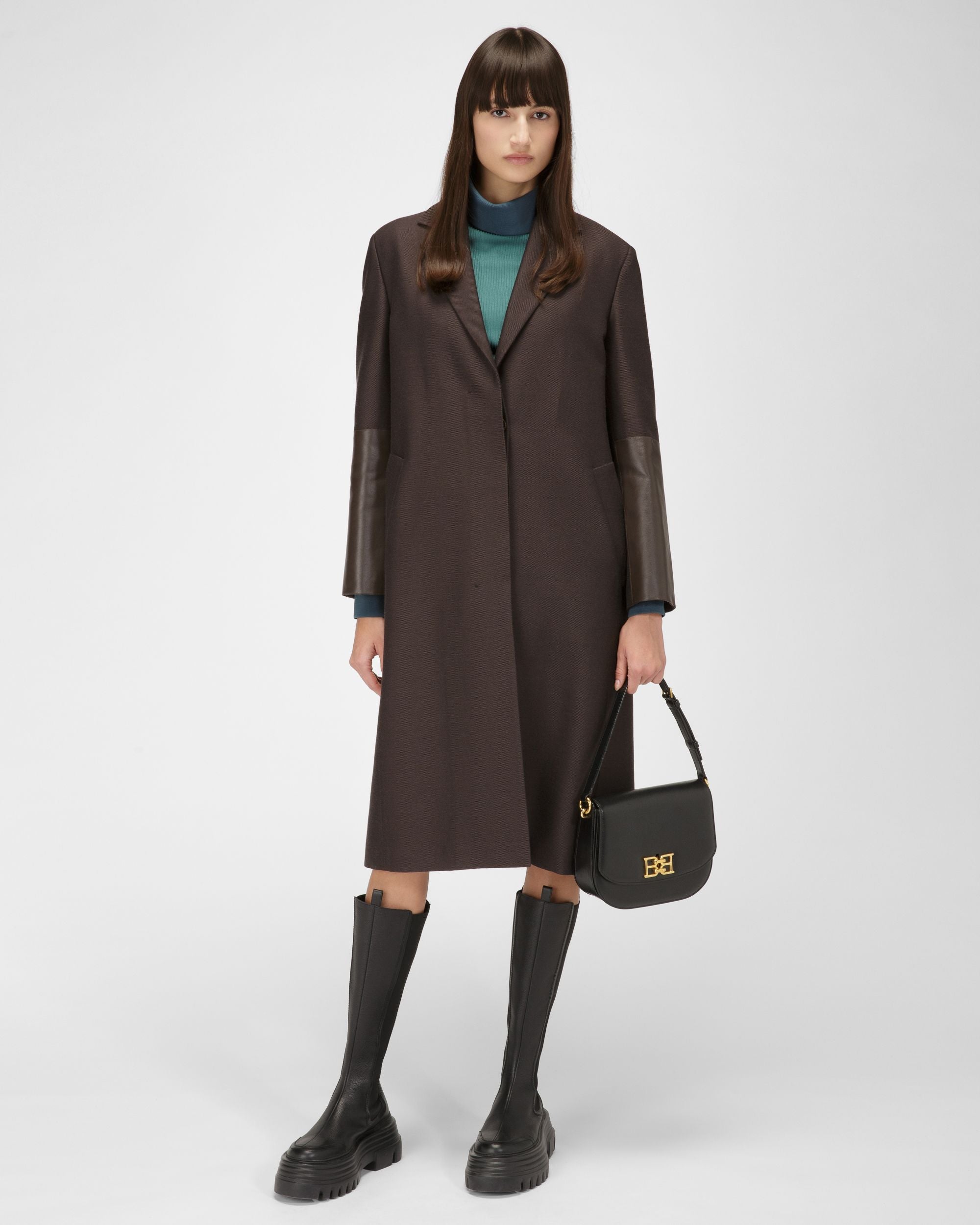 Beckie Leather Cross-Body Bag In Black - Women's - Bally - 02