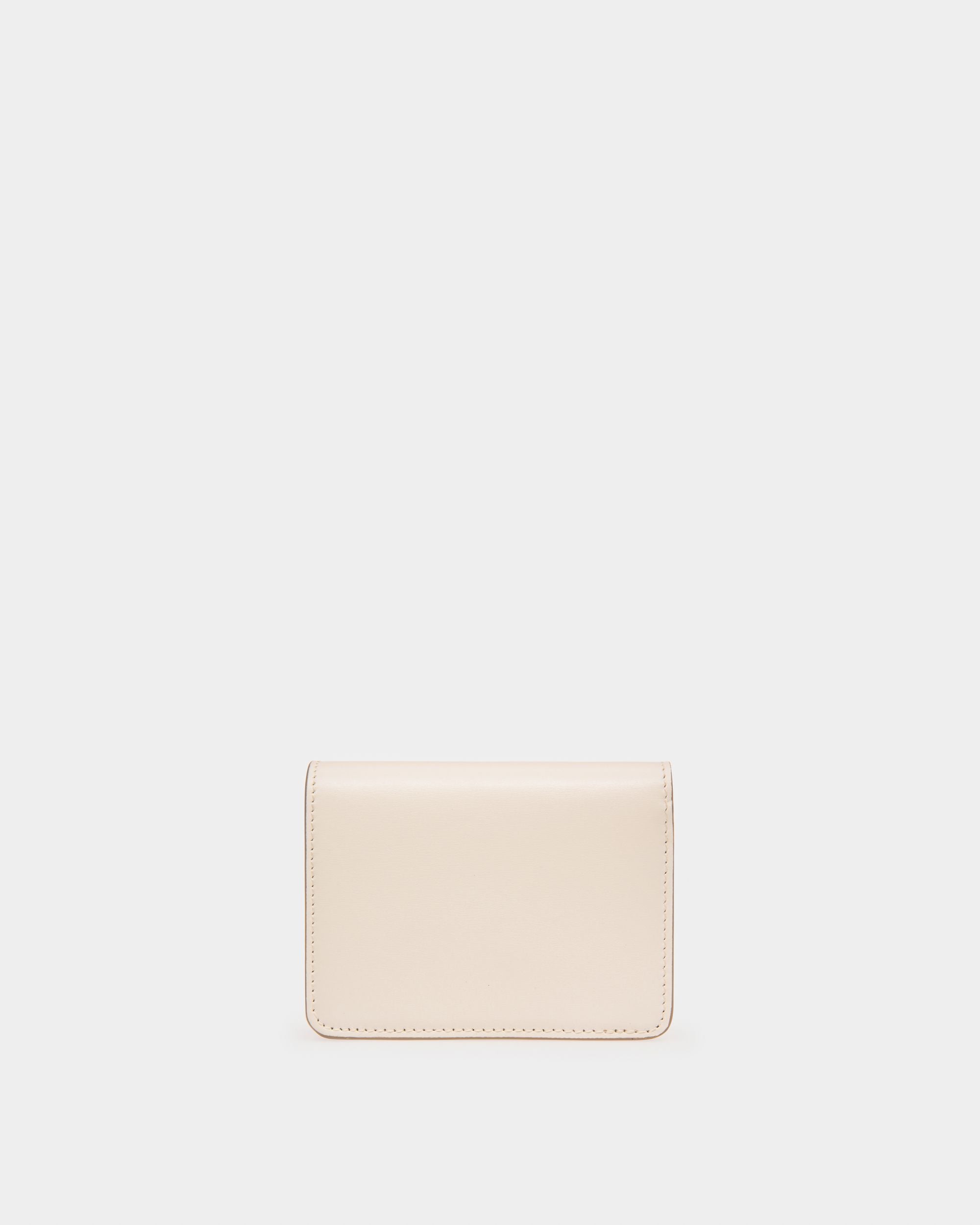 Lettes Leather Business Card Holder In Bone - Women's - Bally - 02