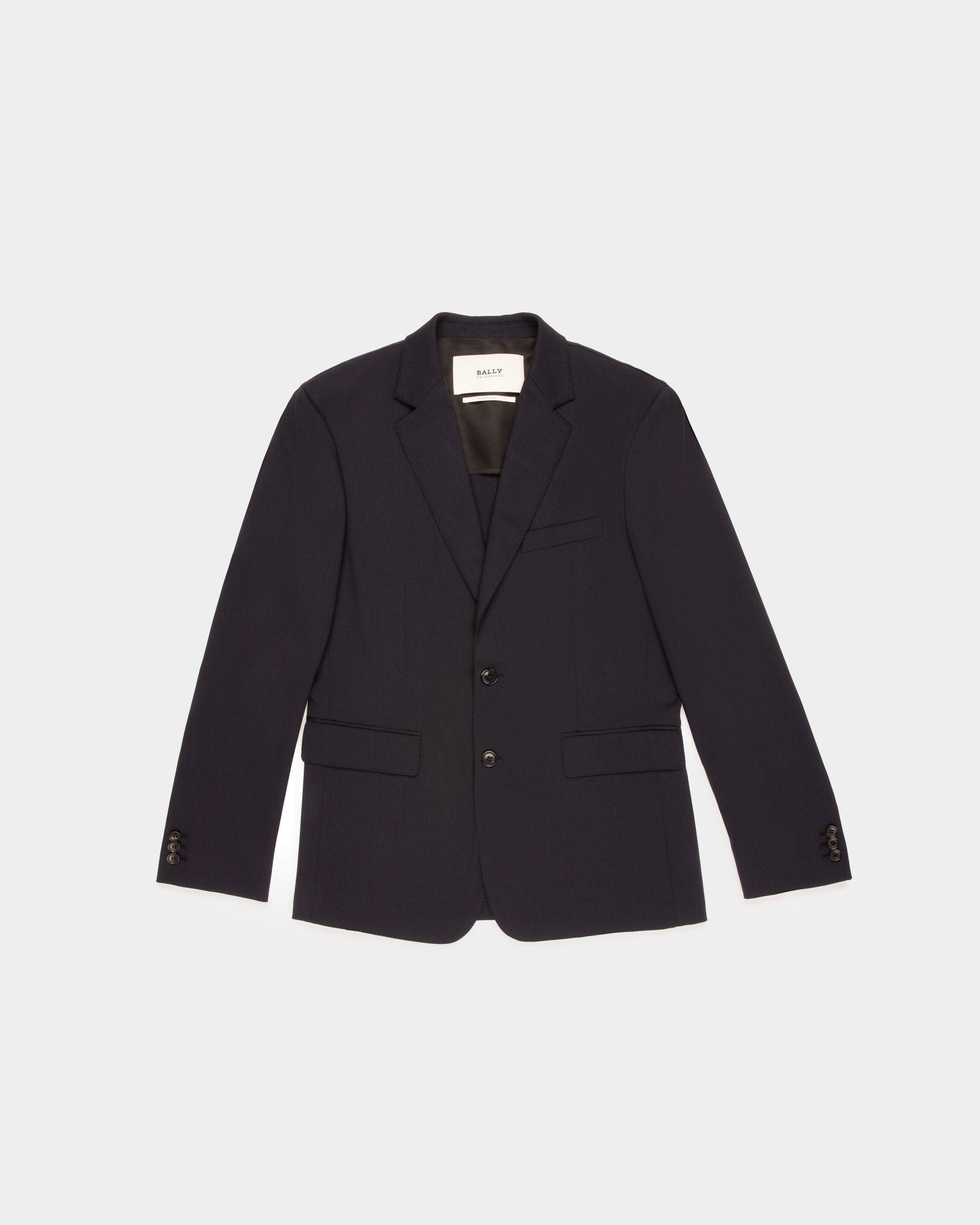 Cotton Jacket In Dark Navy - Men's - Bally - 01