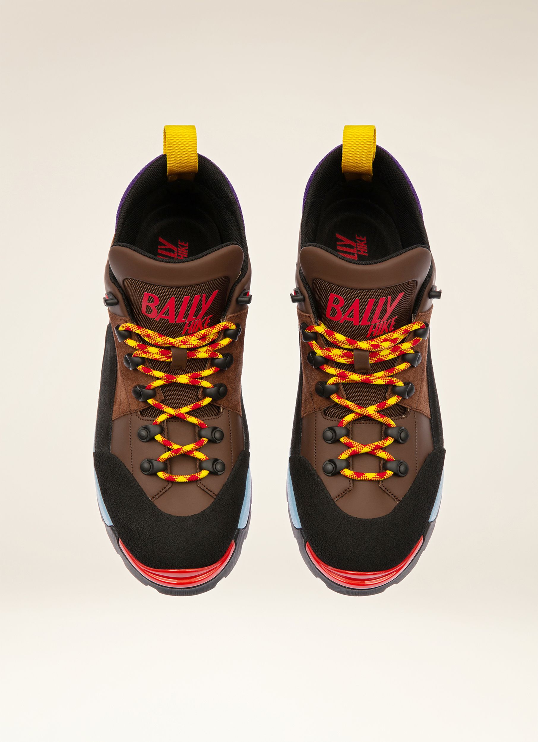 Bally Hike Boot in Multicolor Rubber-Coated Leather and Suede - Men's - Bally - 04