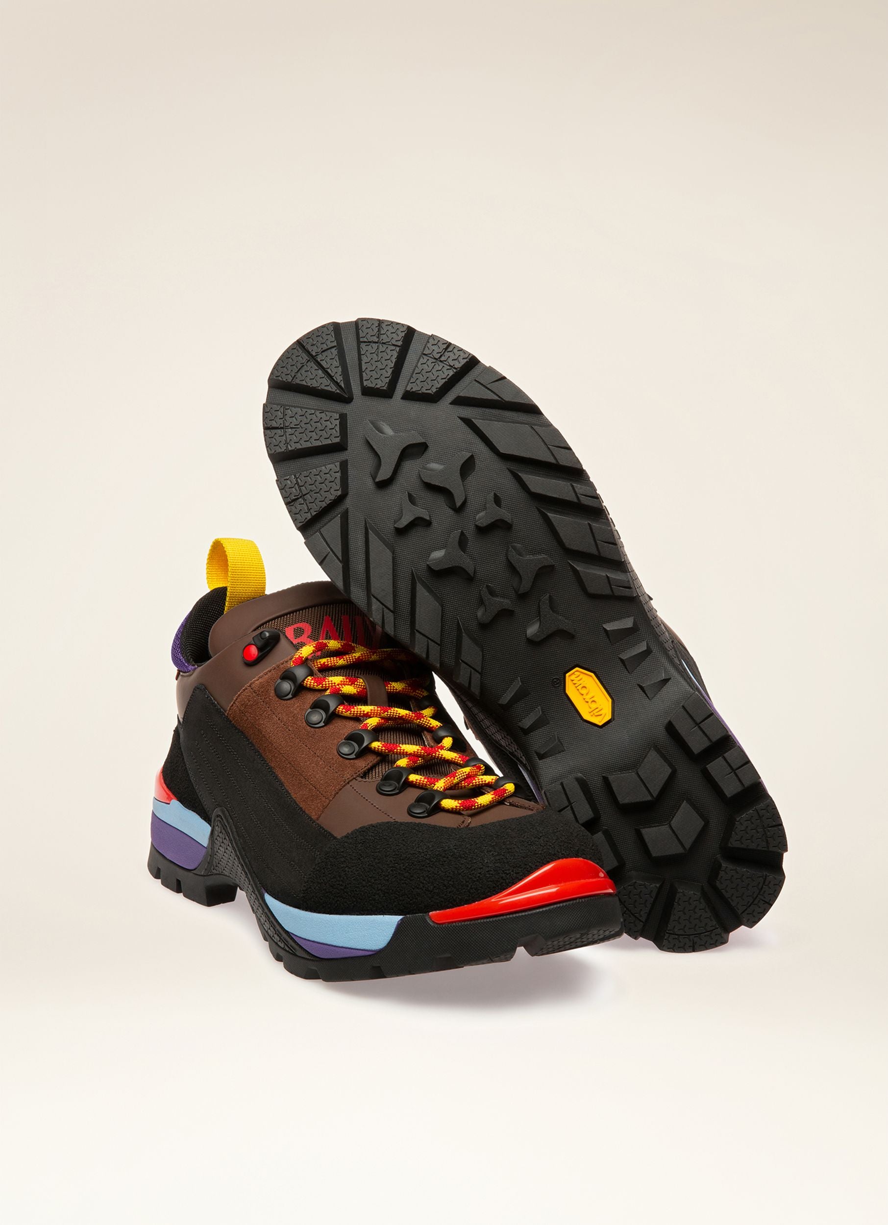 Bally Hike Boot in Multicolor Rubber-Coated Leather and Suede - Men's - Bally - 06