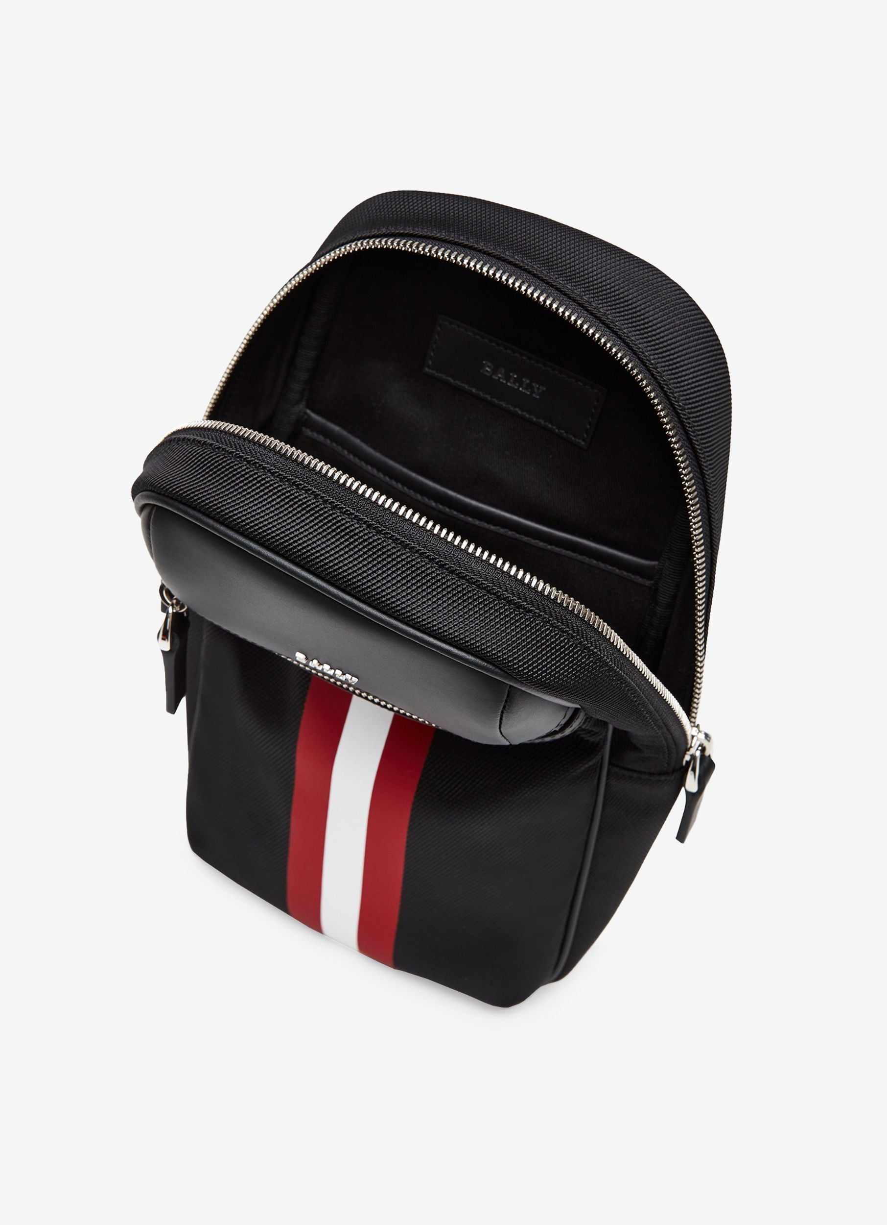 Men's Black Stripe Waist Bag - Men's - Bally - 03