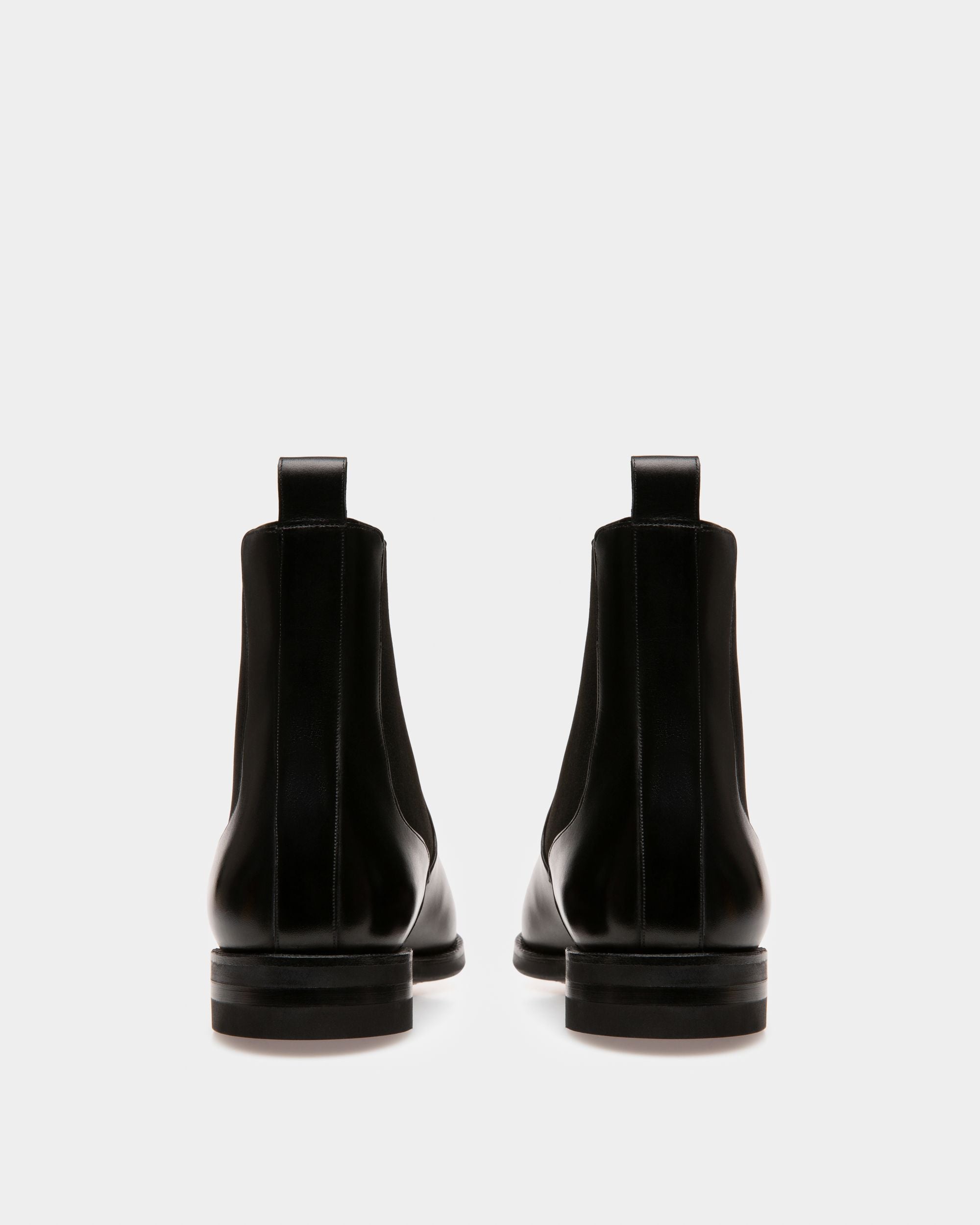Flea Leather Boots In Black - Women's - Bally - 03