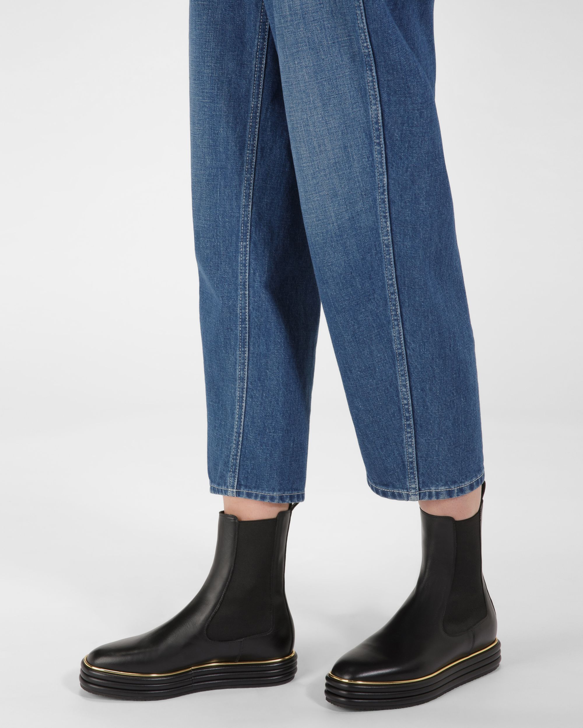 Faelisa Leather Boots In Black - Women's - Bally - 02
