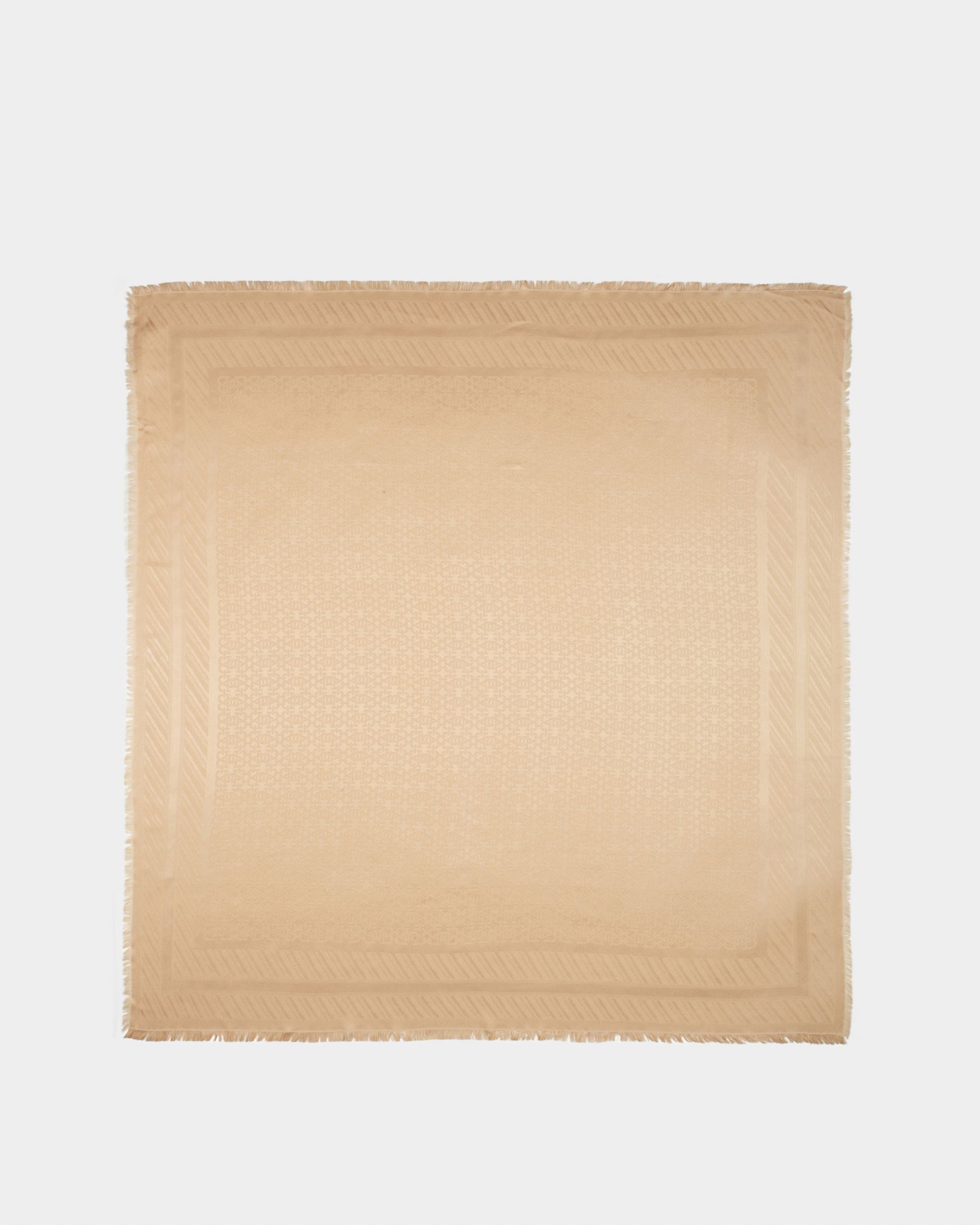 Silk Mix Scarf In Blush Pink - Women's - Bally - 01