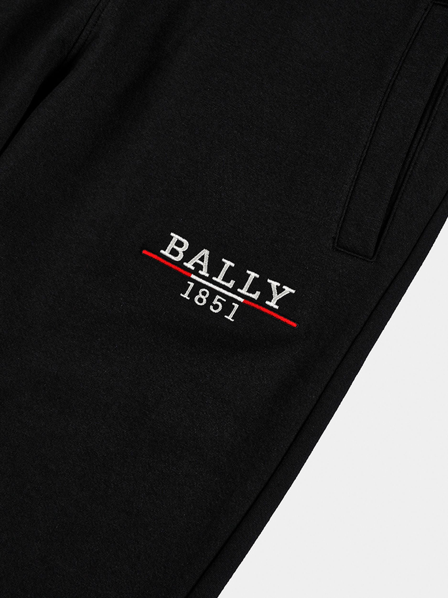 Sweatpants in Black Knit Cotton - Men's - Bally - 02