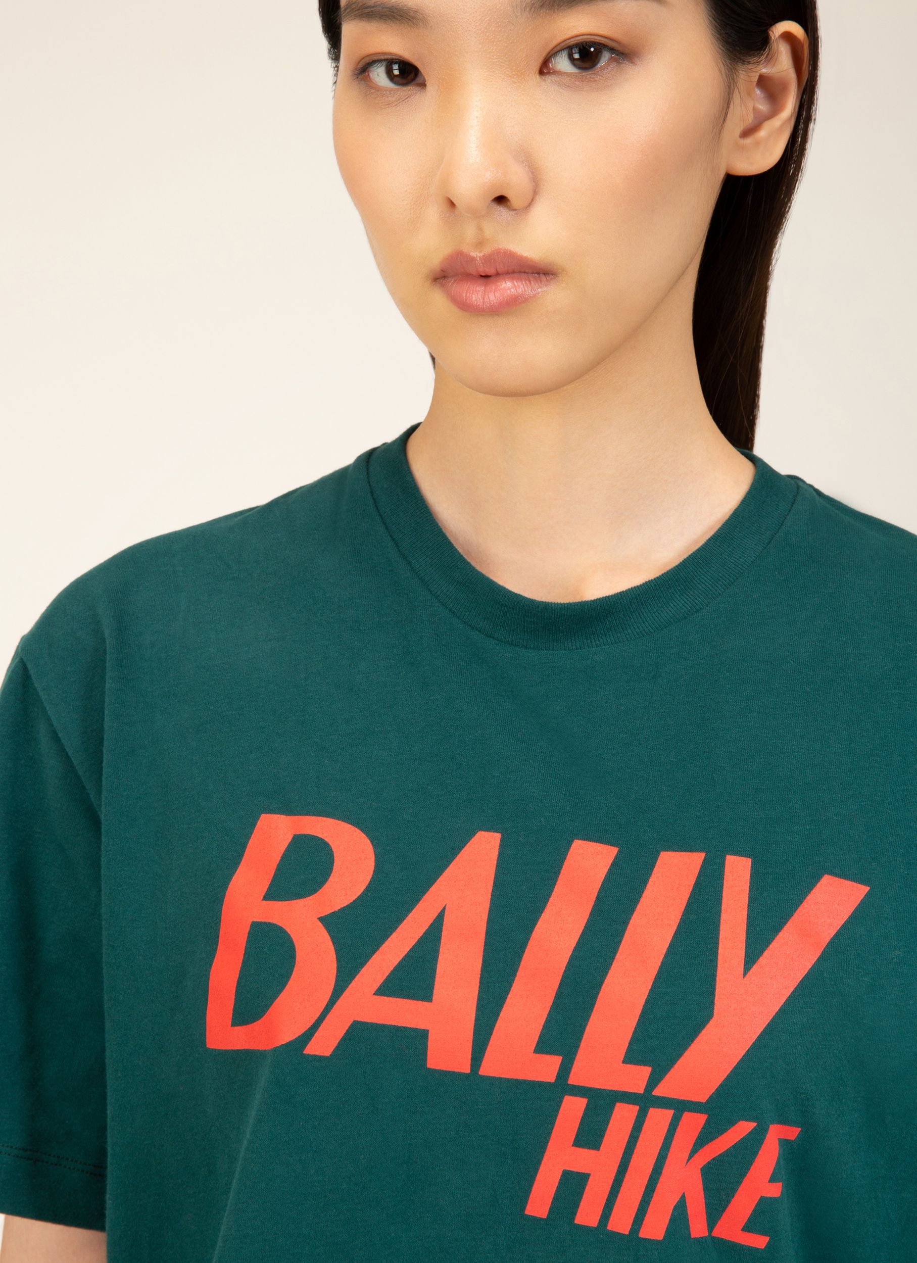 Organic Cotton Top In Green - Women's - Bally - 02