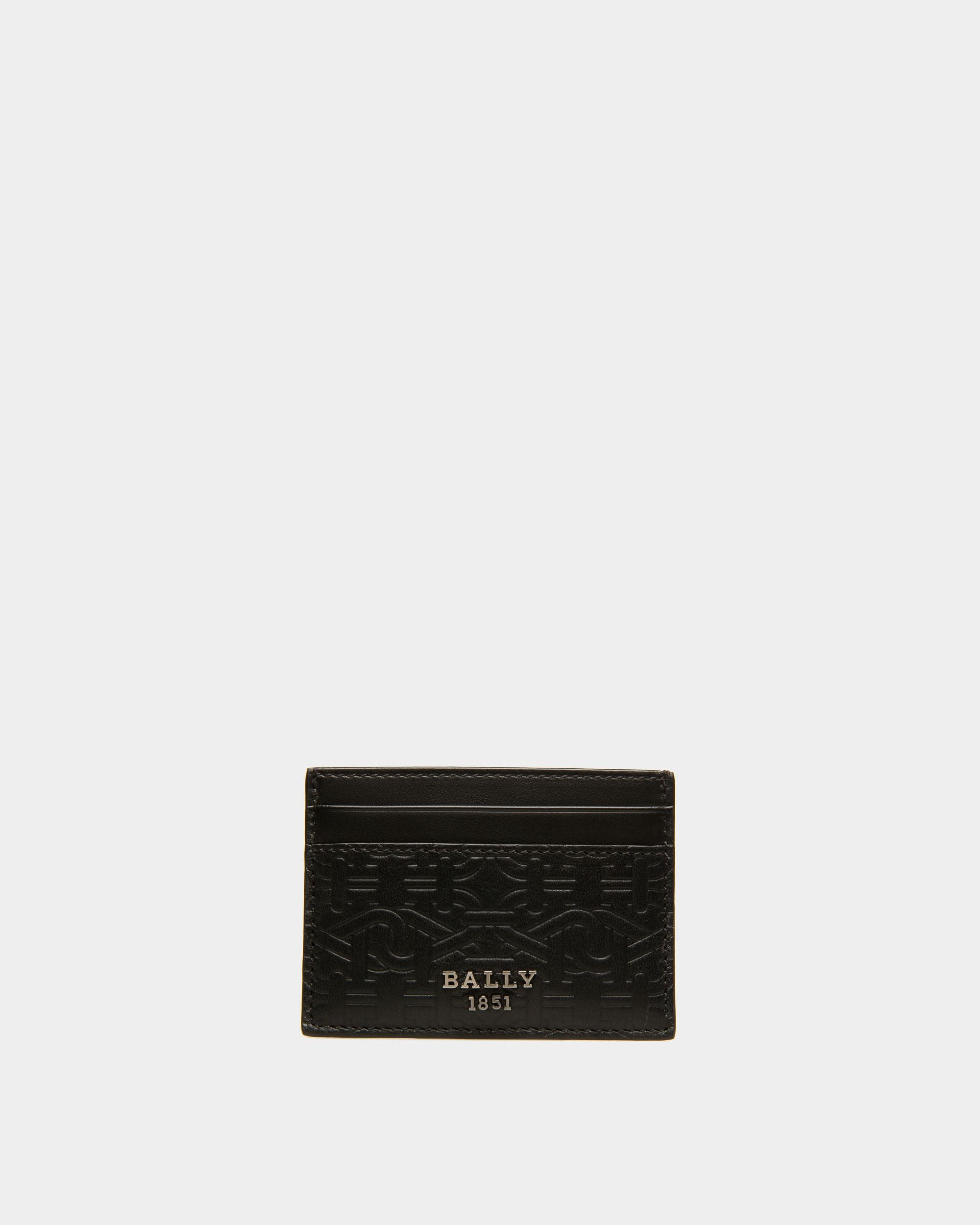 Bhar Leather Card Holder In Black - Men's - Bally - 01