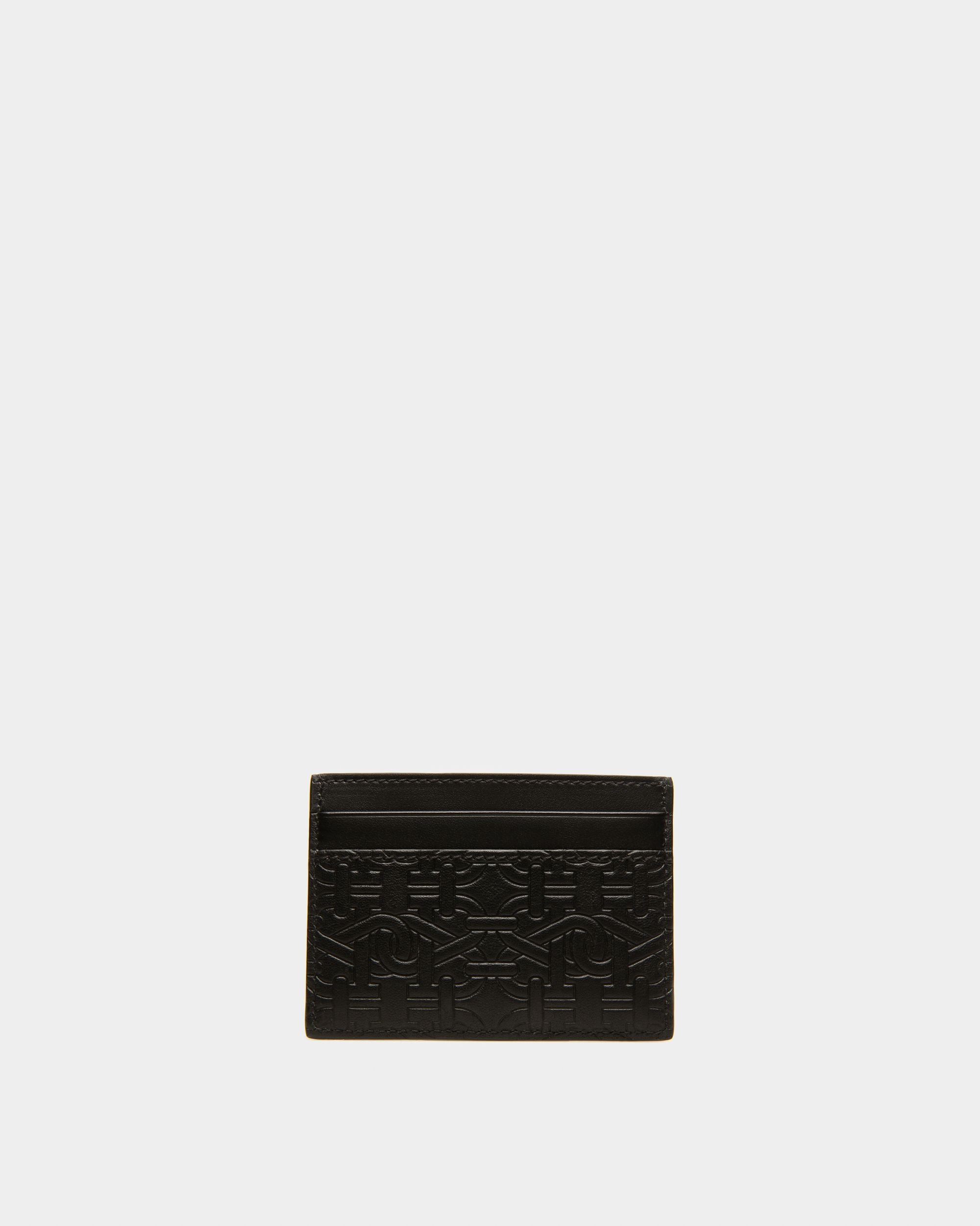 Bhar Leather Card Holder In Black - Men's - Bally - 02