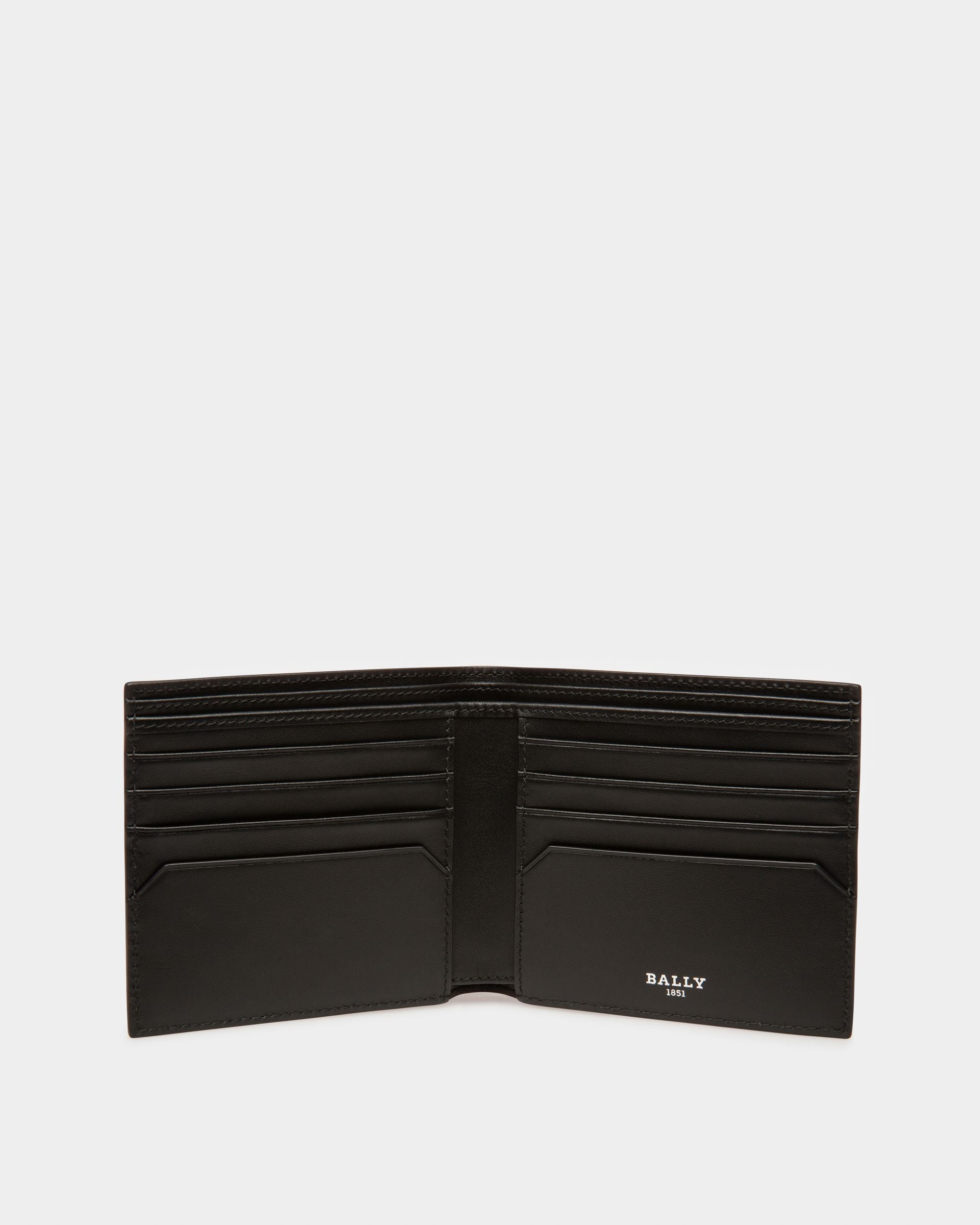 Brasai Recycled Leather Wallet In Black - Men's - Bally - 03