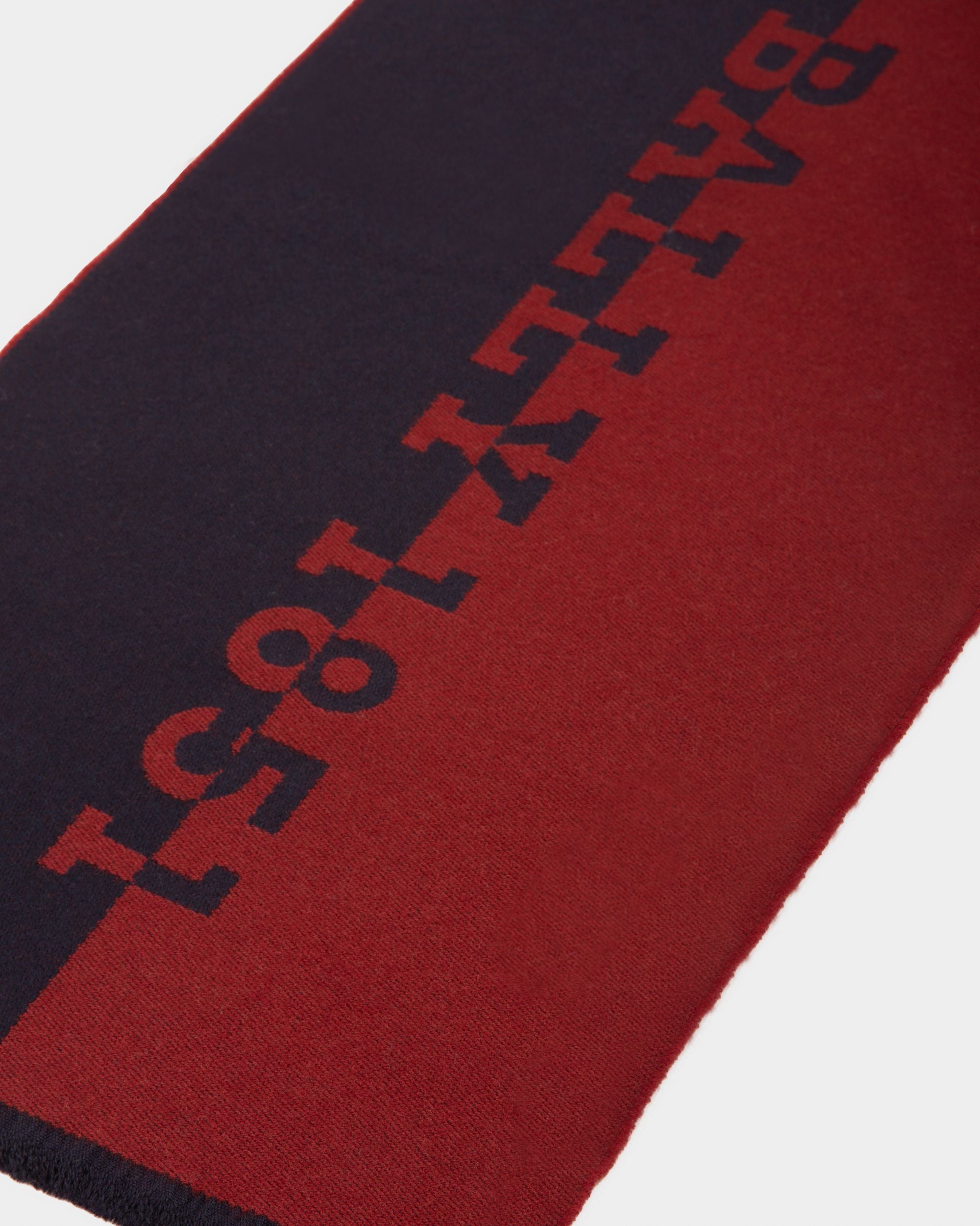 Virgin Wool Mix Accessory In Bally Red - Men's - Bally - 02