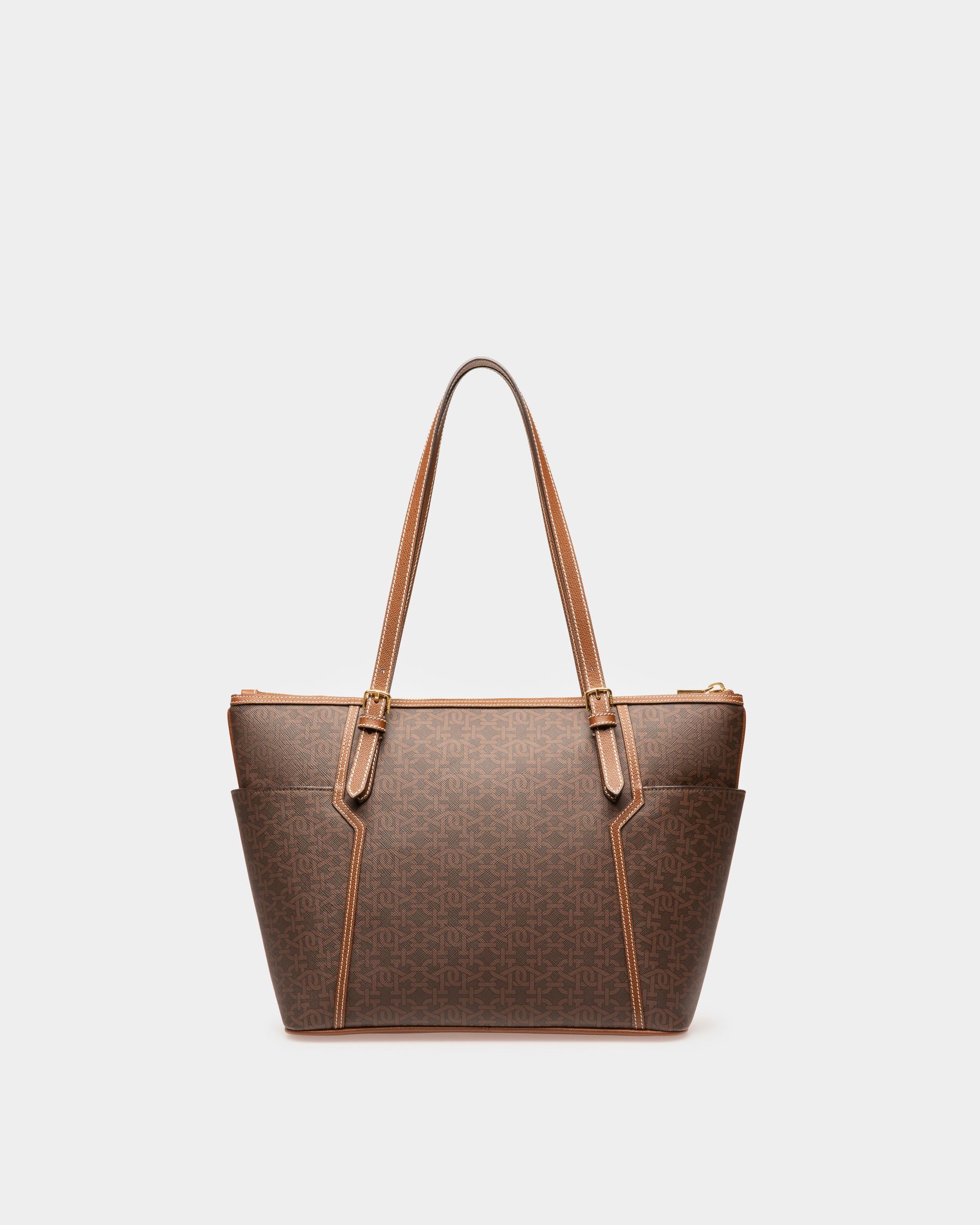Damirah Tpu Tote Bag In Brown - Women's - Bally - 02