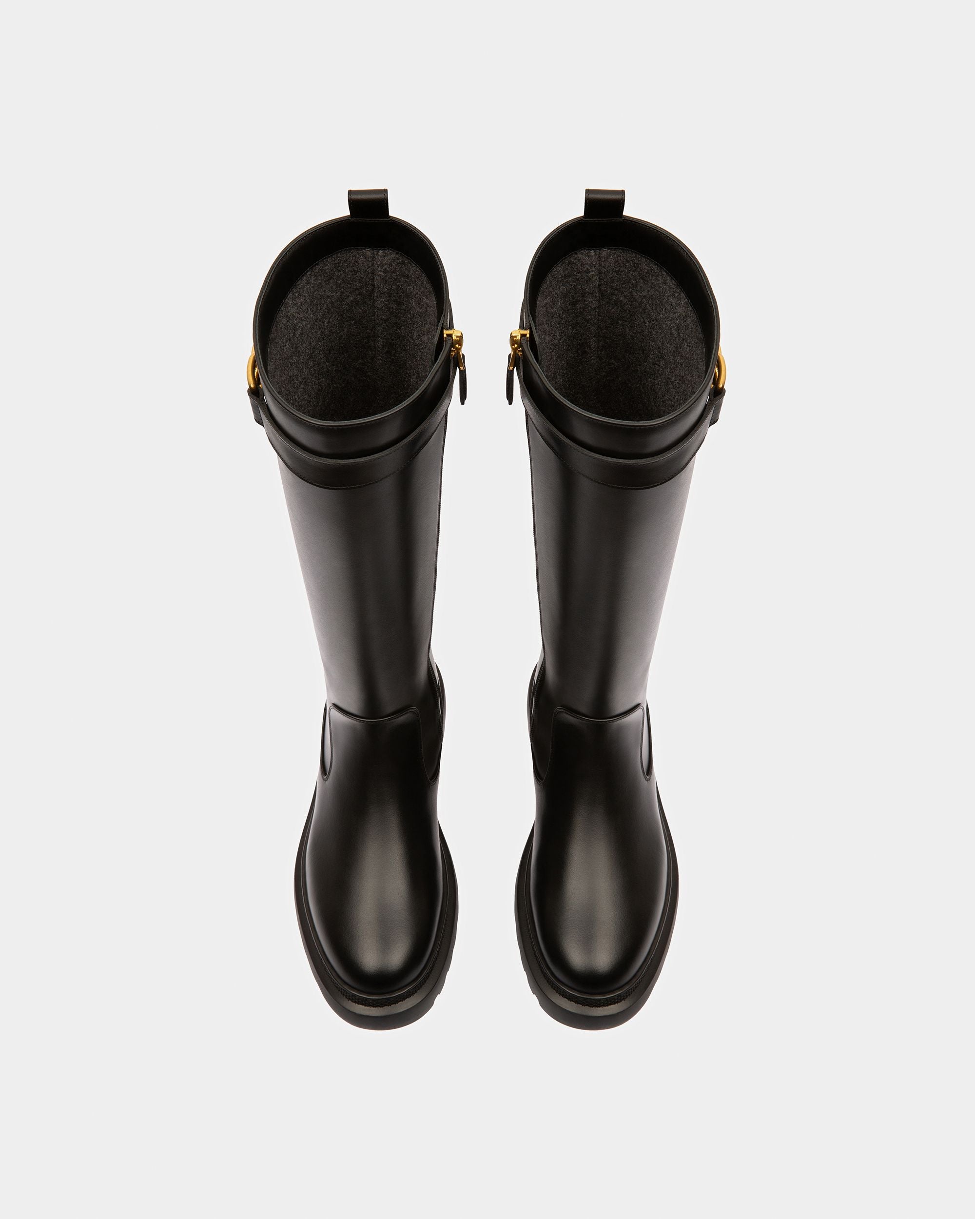 Gaila Leather Boots In Black - Women's - Bally - 03
