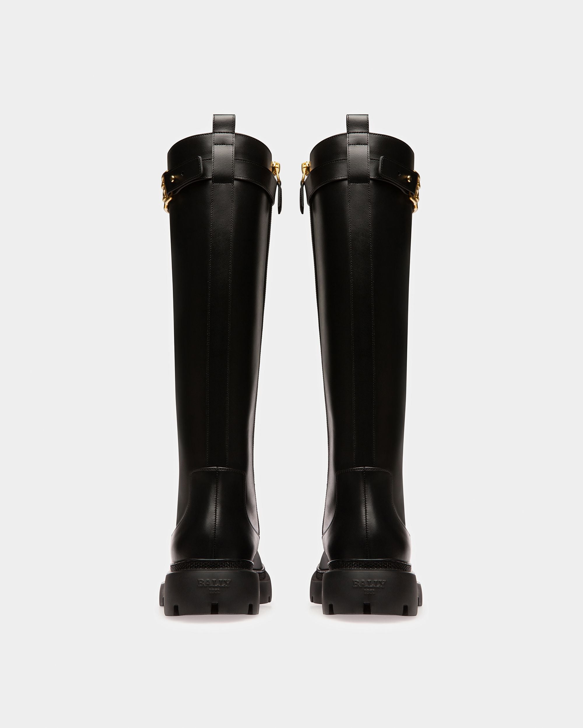 Gaila Leather Boots In Black - Women's - Bally - 04
