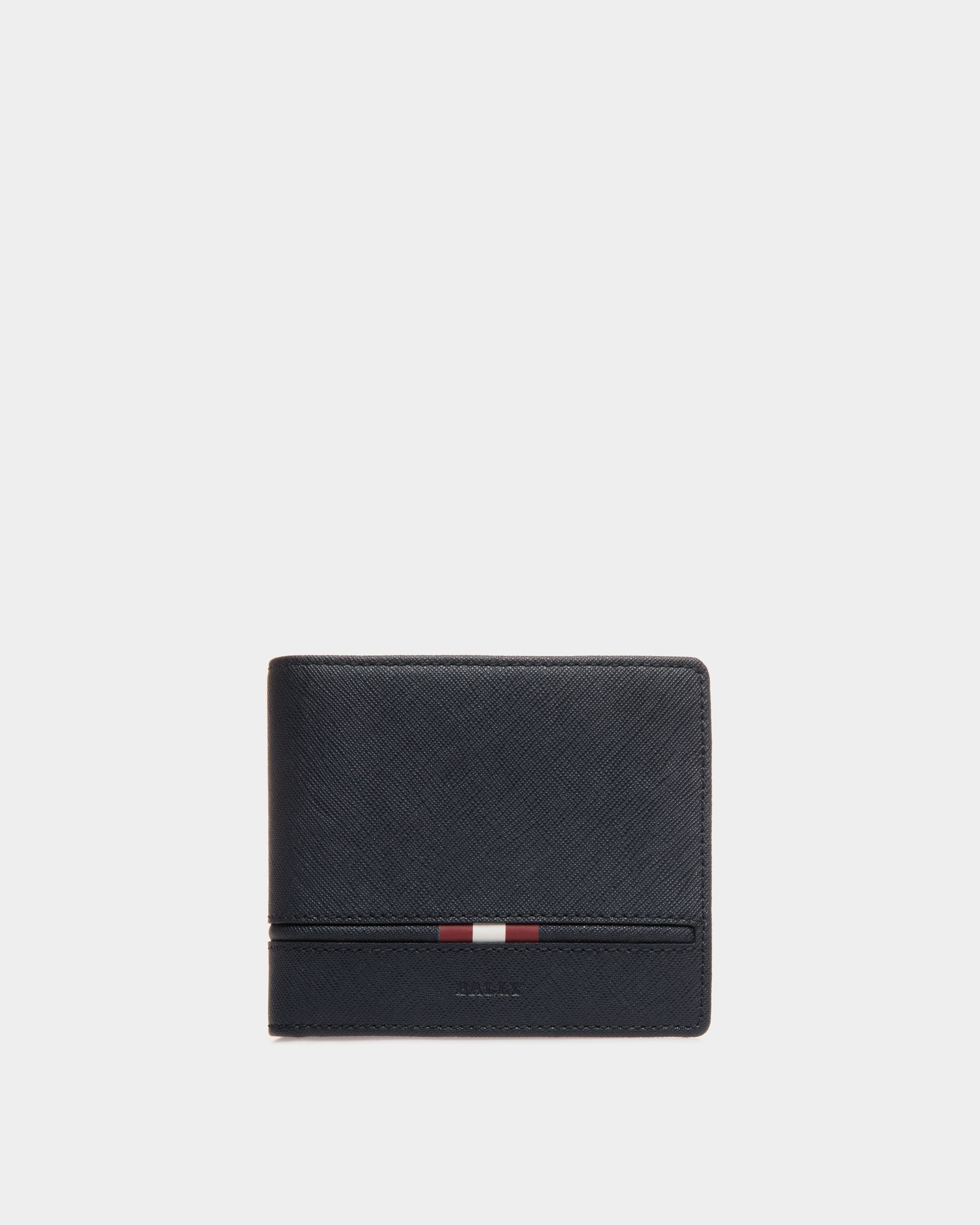 Wallet In Blue Bovine Split - Men's - Bally - 01