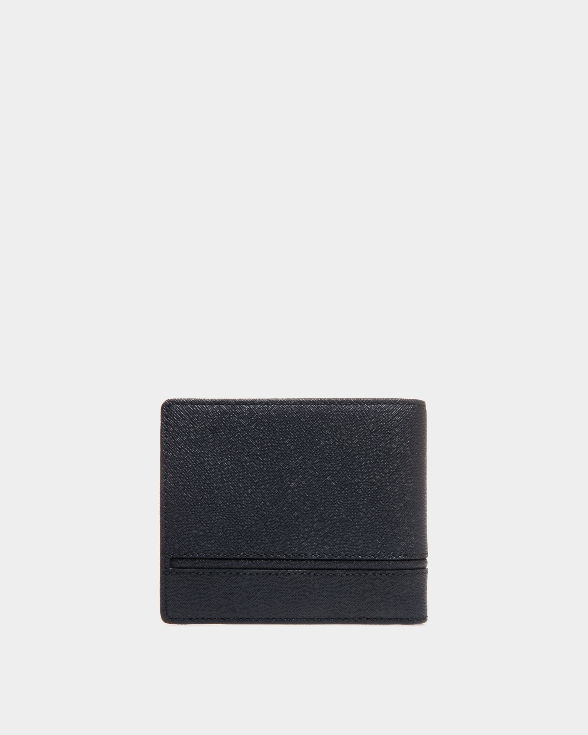Wallet In Blue Bovine Split - Men's - Bally - 02