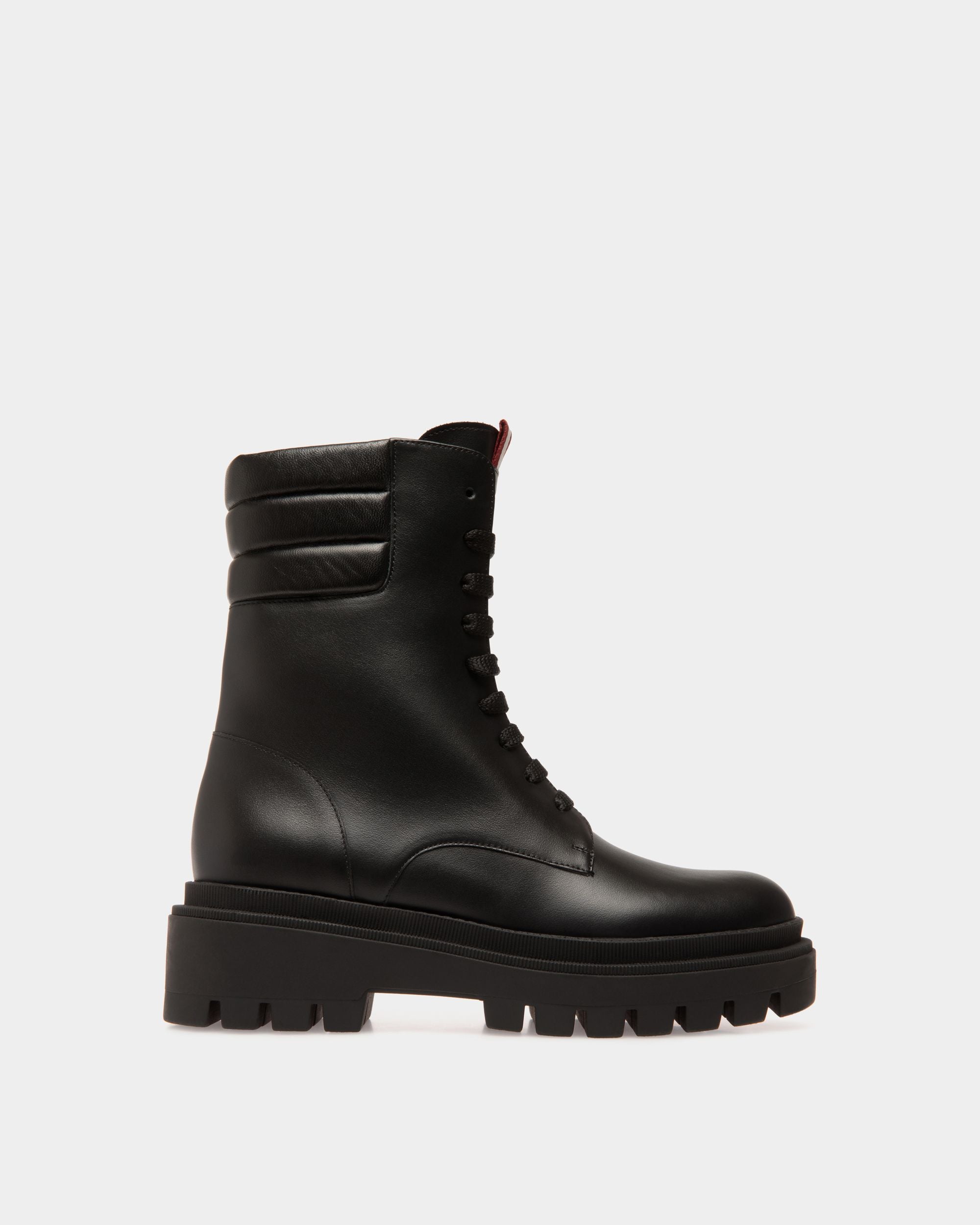 Booties In Black Leather - Women's - Bally - 01