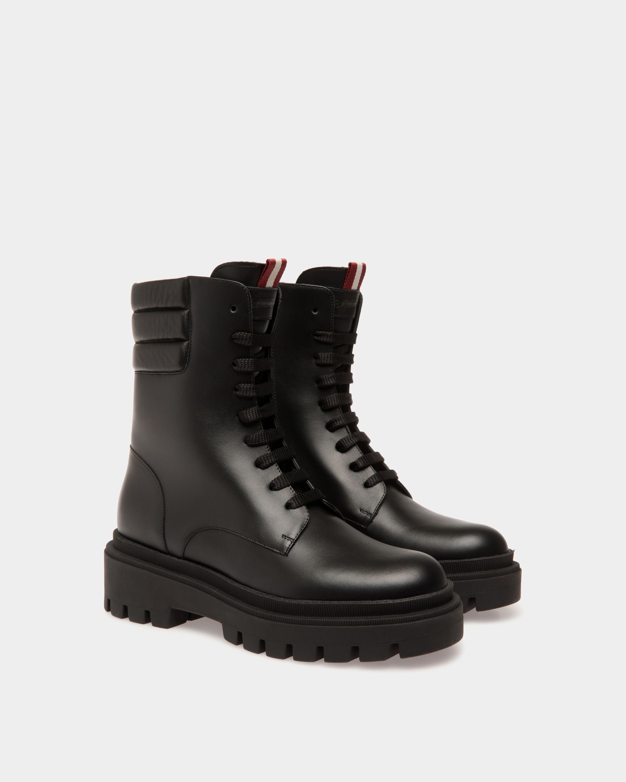 Booties In Black Leather - Women's - Bally - 02