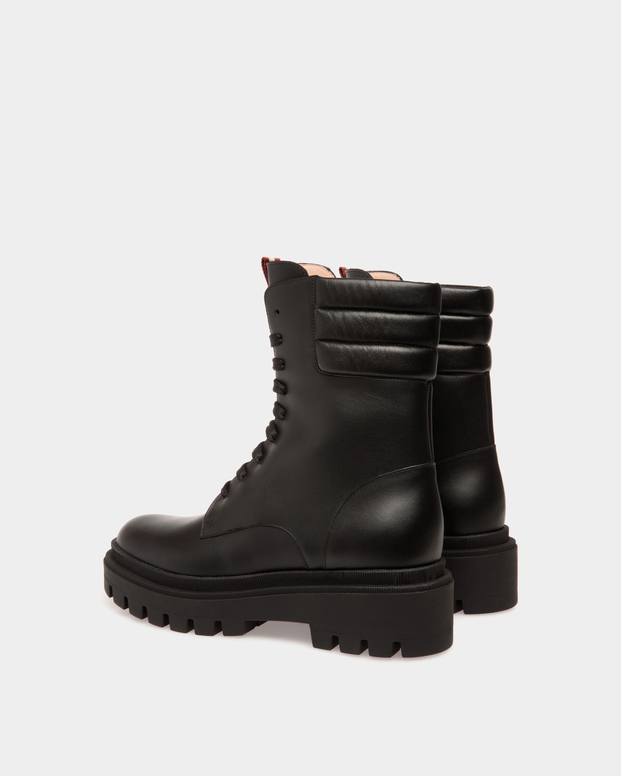 Booties In Black Leather - Women's - Bally - 03