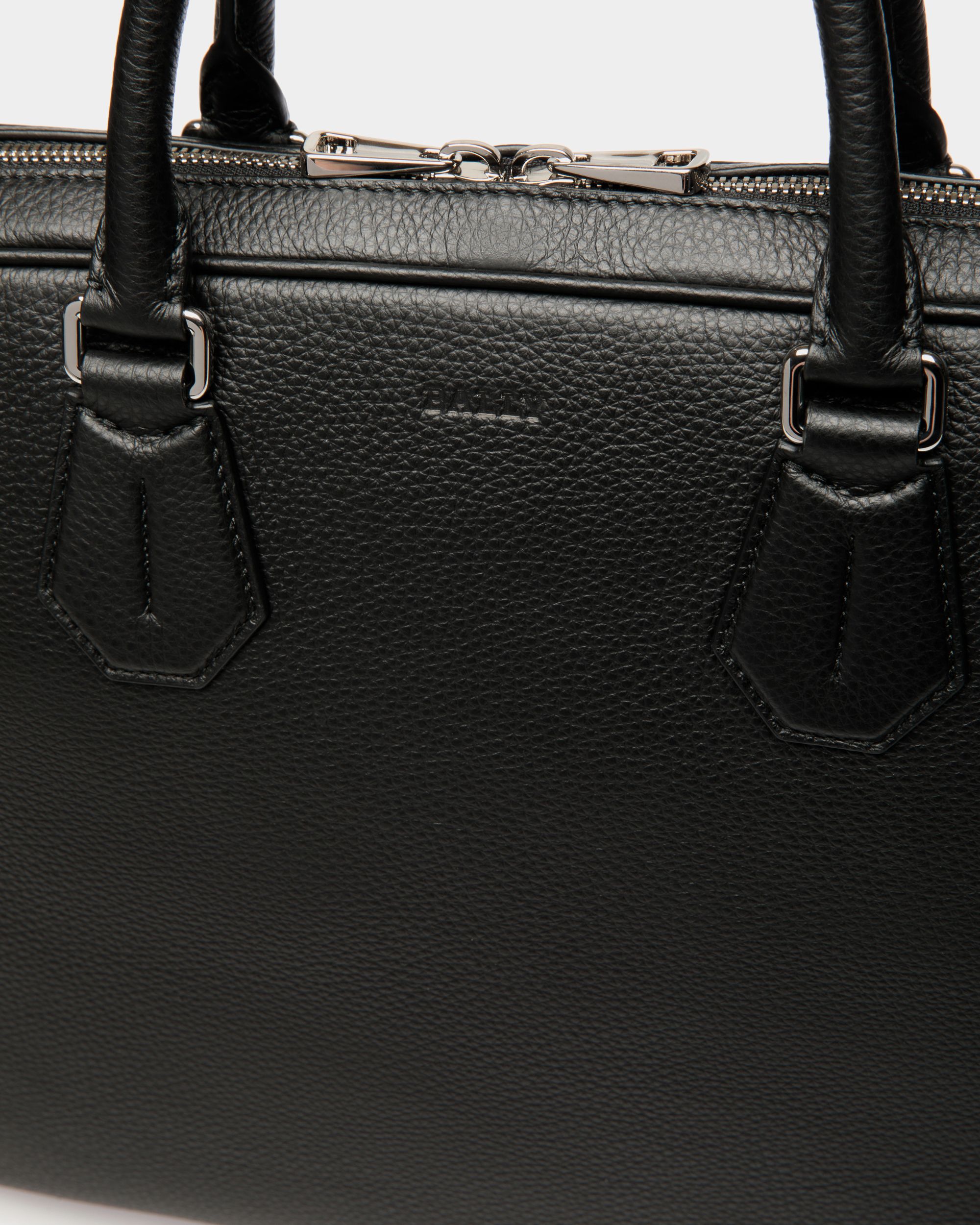 Business Bag In Black Leather - Men's - Bally - 05