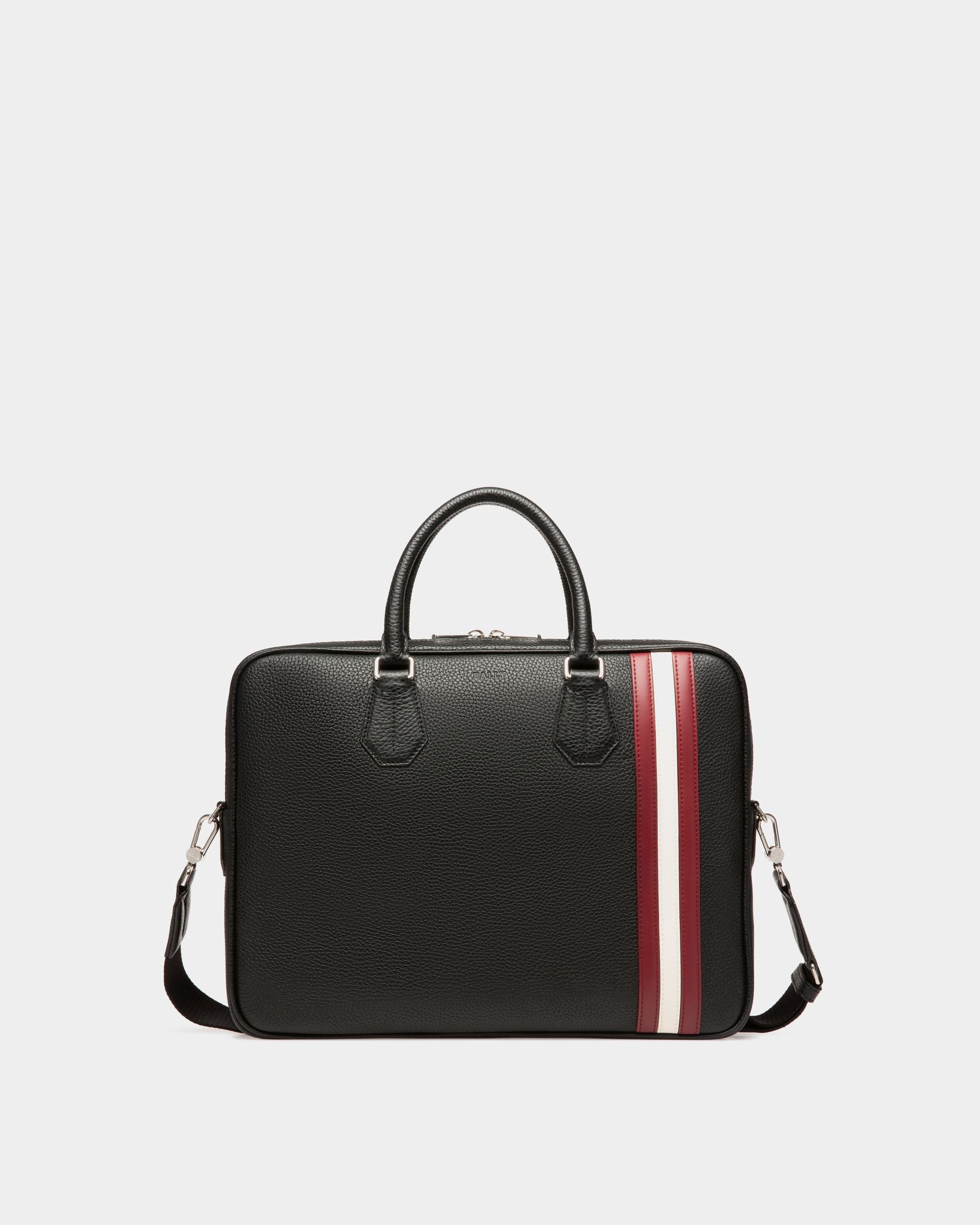 Men's Black Business Casual Briefcase Handbag - Men's - Bally - 01