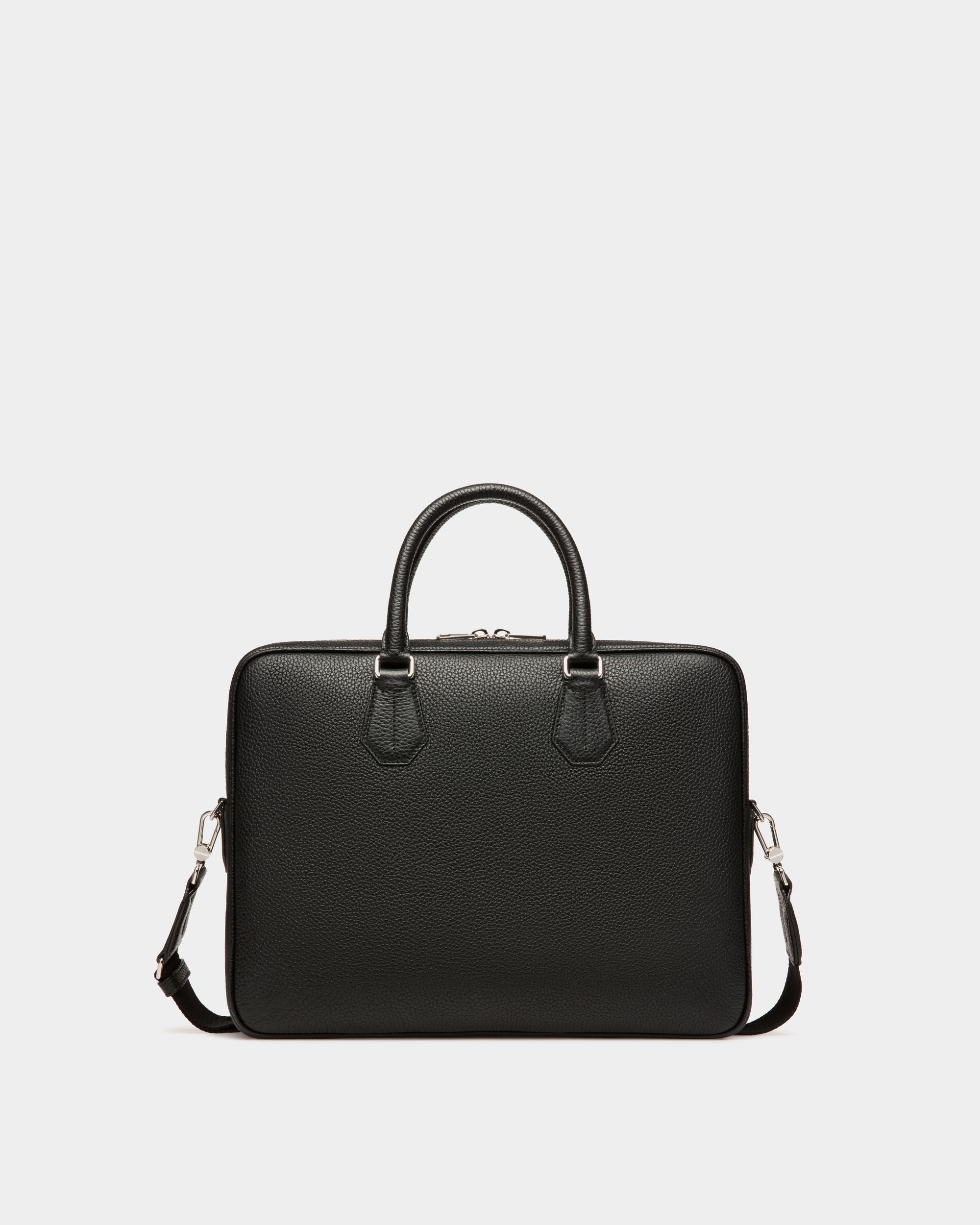 Men's Black Business Casual Briefcase Handbag - Men's - Bally - 02