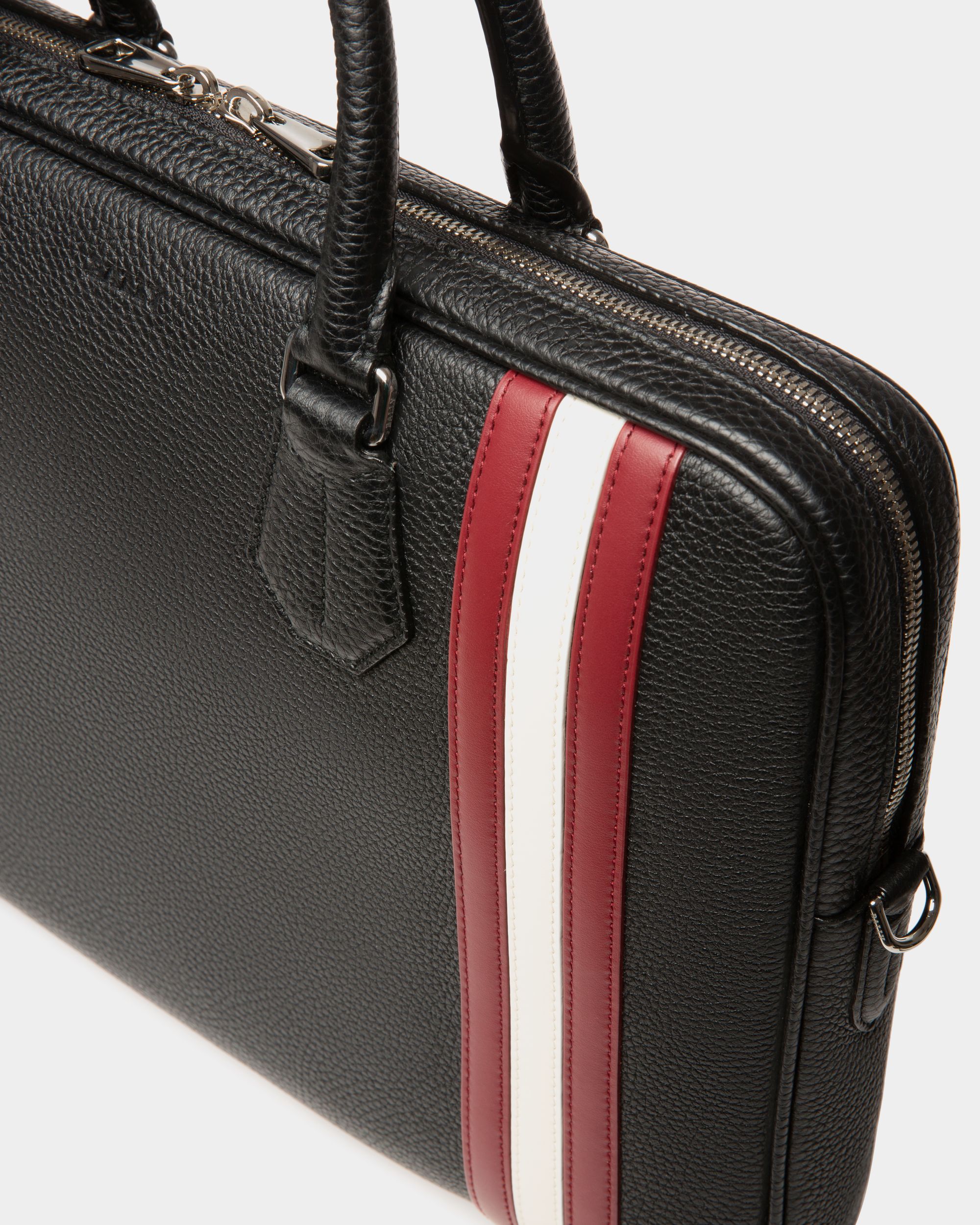 Men's Black Business Casual Briefcase Handbag - Men's - Bally - 03