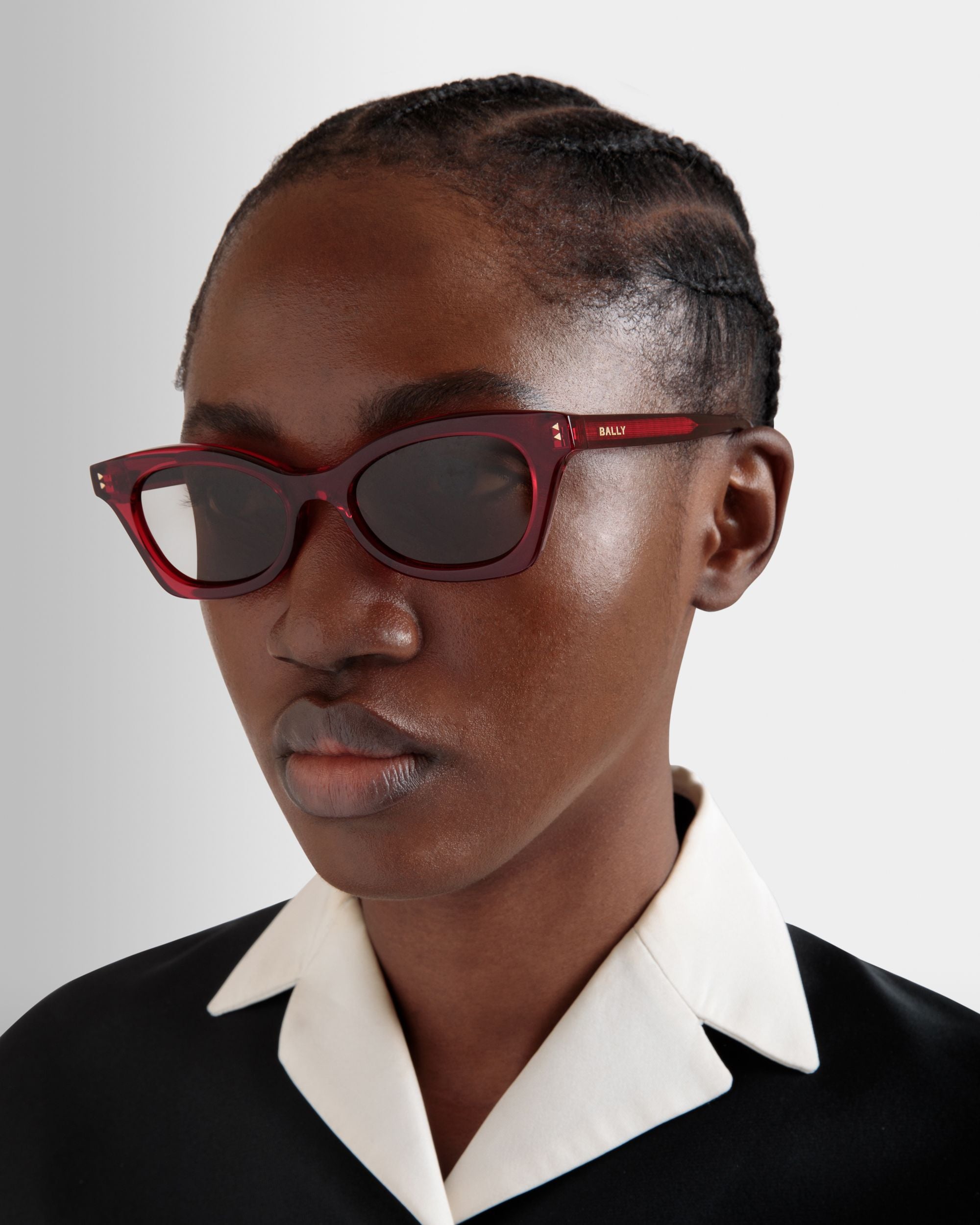 Sue Sunglasses In Red Acetate - Women's - Bally - 02